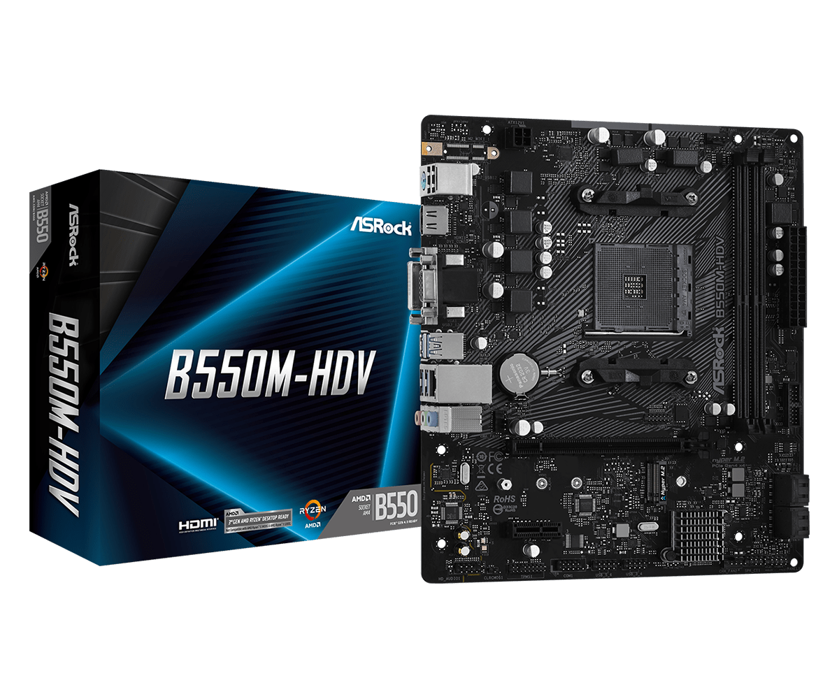 ASROCK B550M-HDV D4 mATX