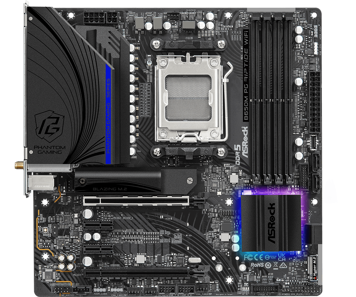 ASROCK B650M PG Riptide WiFi D5 mATX