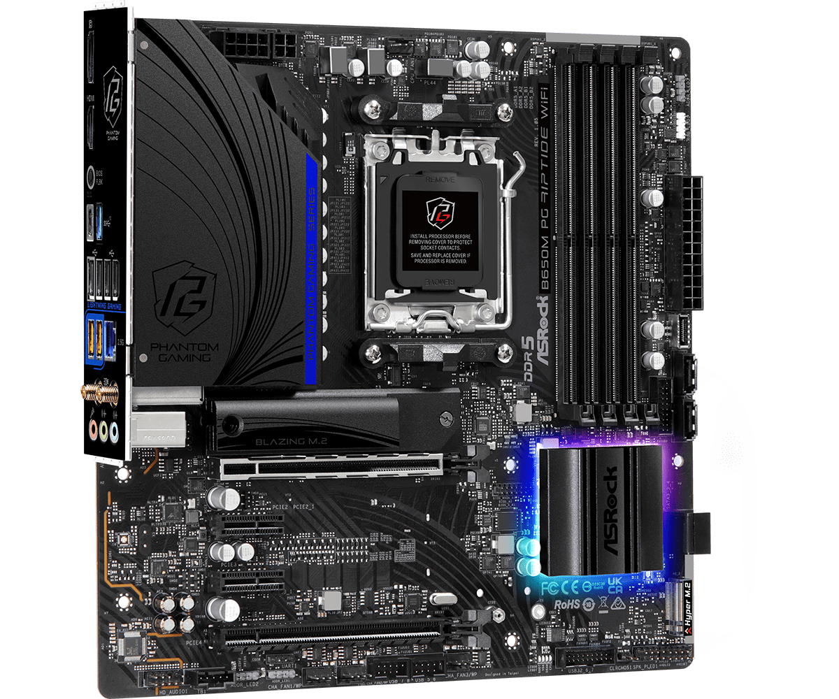 ASROCK B650M PG Riptide WiFi D5 mATX