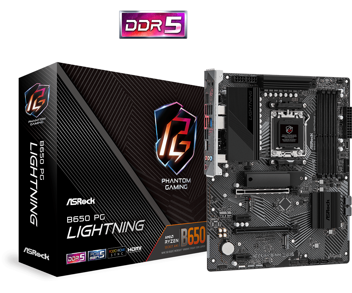 ASROCK B650 PG Lightning D5 ATX