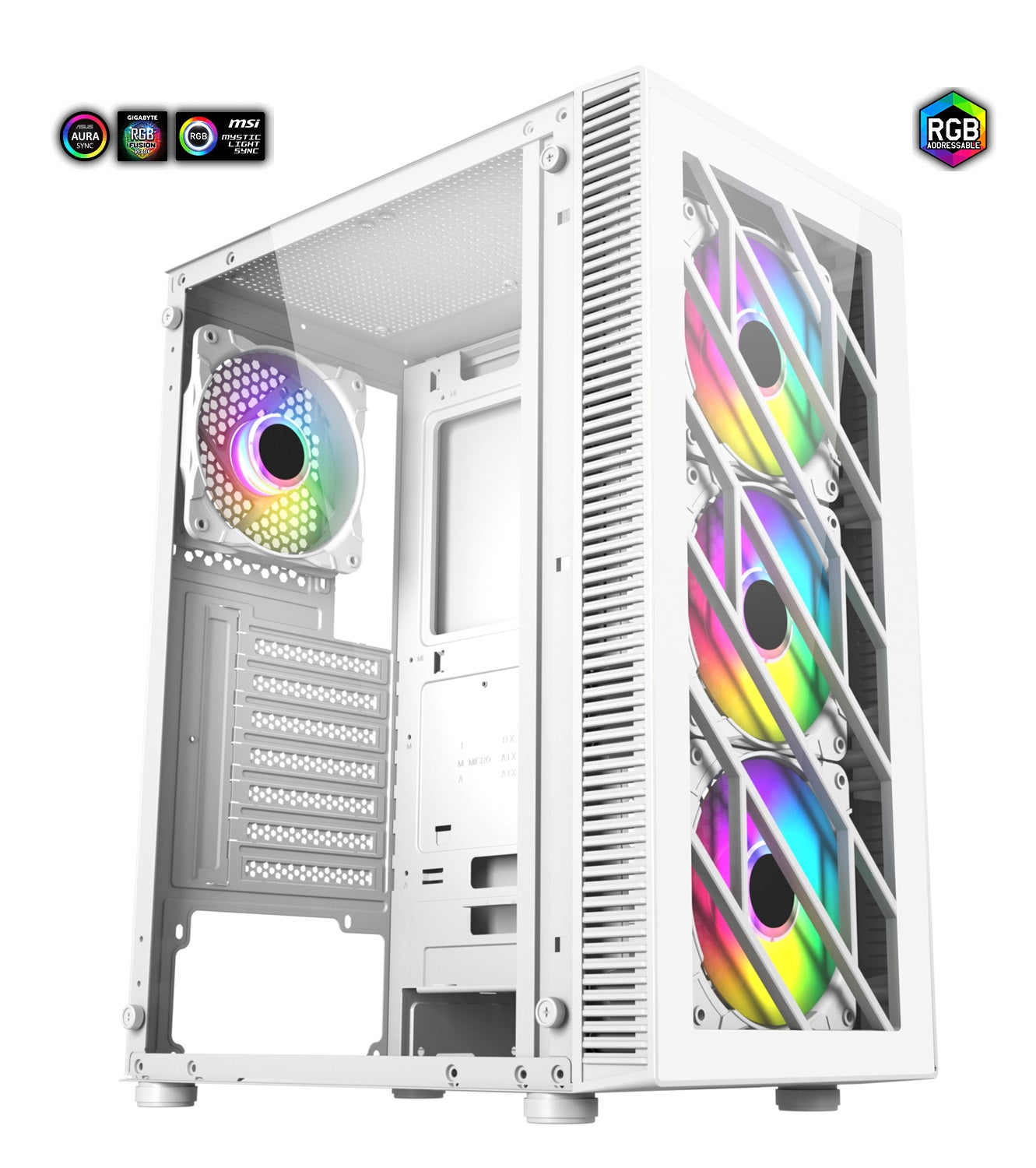 CMT192 ATX RGB Gaming Case - Sleek Design with Enhanced Cooling