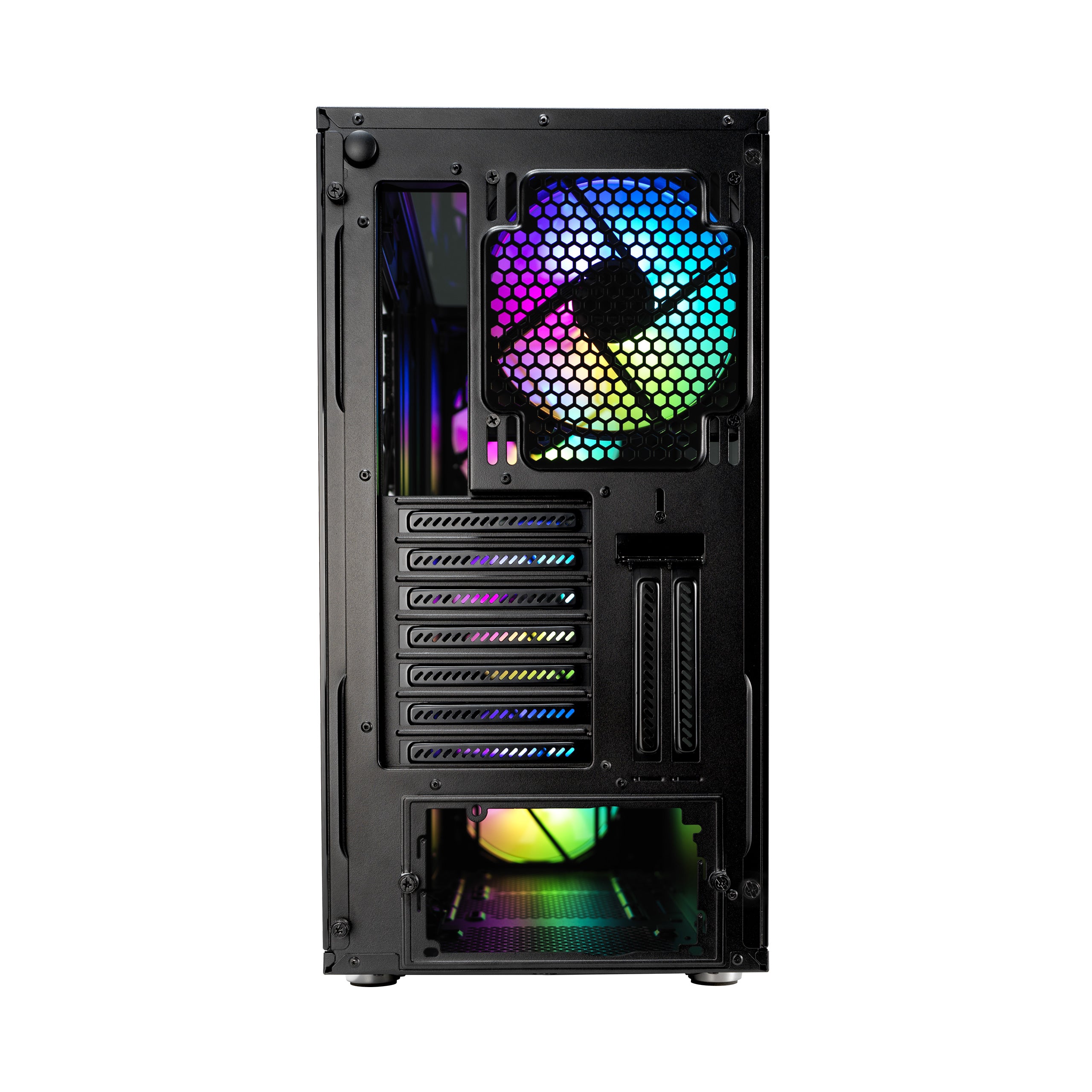 Fractal Design S2 Vision Tempered Glass RGB Black Case – High-Airflow Gaming Chassis with RGB Lighting