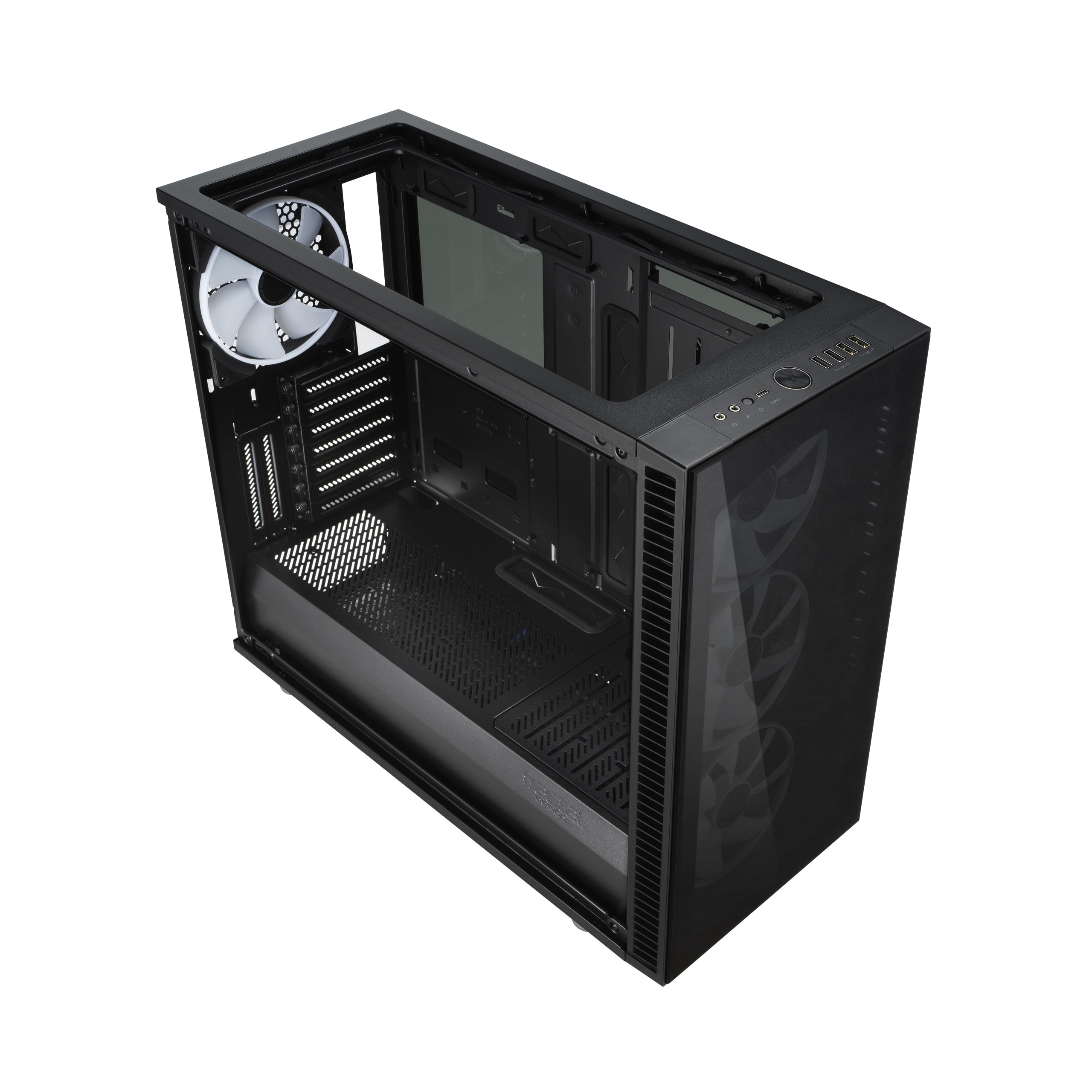 Fractal Design S2 Vision Tempered Glass RGB Black Case – High-Airflow Gaming Chassis with RGB Lighting