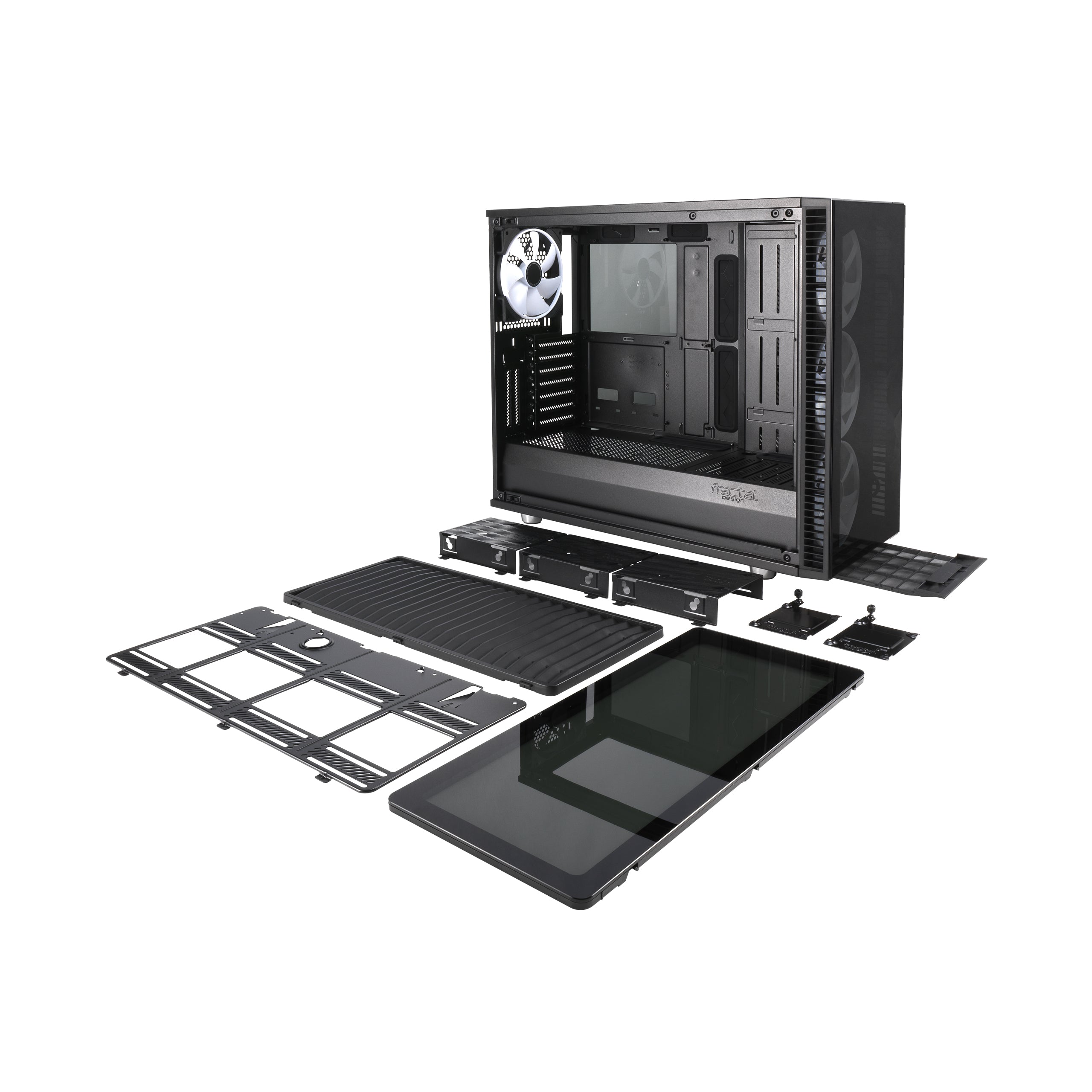 Fractal Design S2 Vision Tempered Glass RGB Black Case – High-Airflow Gaming Chassis with RGB Lighting