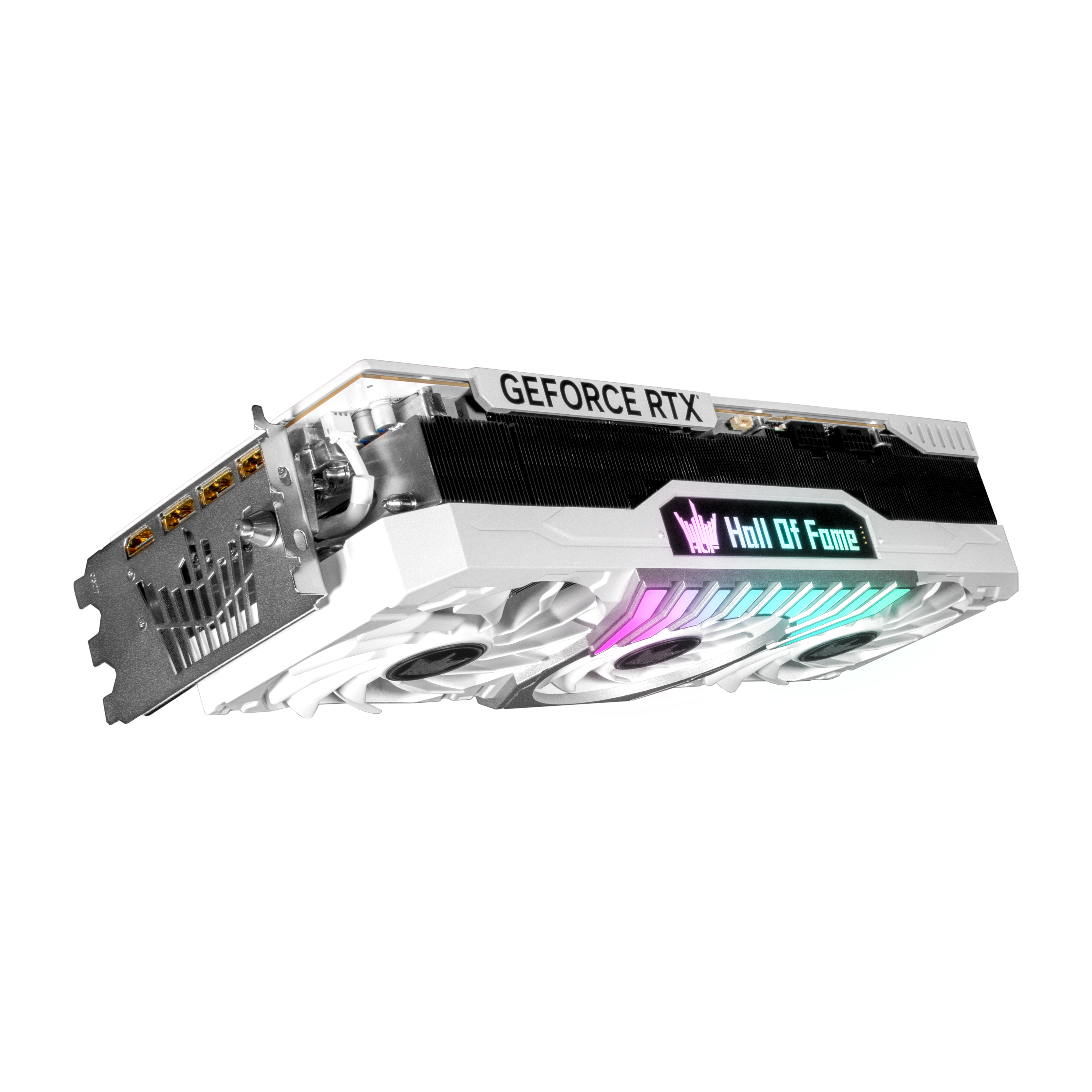 GALAX GeForce RTX 4090 HOF 24GB GDDR6X – 384-bit, 1-Click OC to 2610 MHz, ARGB Crown & LCD Panel, PCIe 5.0 Dual 16-Pin