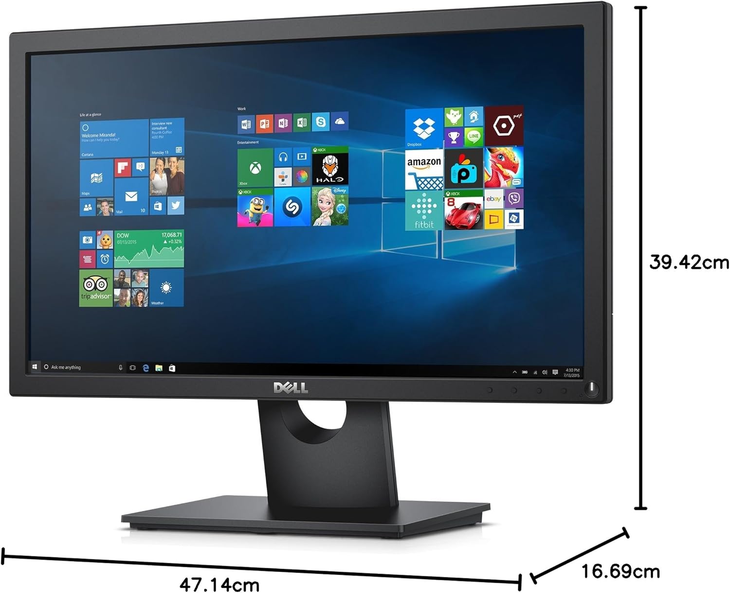 Dell E2016HV VESA Mountable 20in Screen LED-Lit Monitor