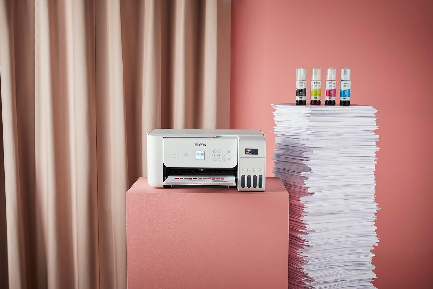 EPSON EcoTank L3266 Home ink tank printer A4, colour, 3-in-1 printer with WiFi and SmartPanel App connectivity