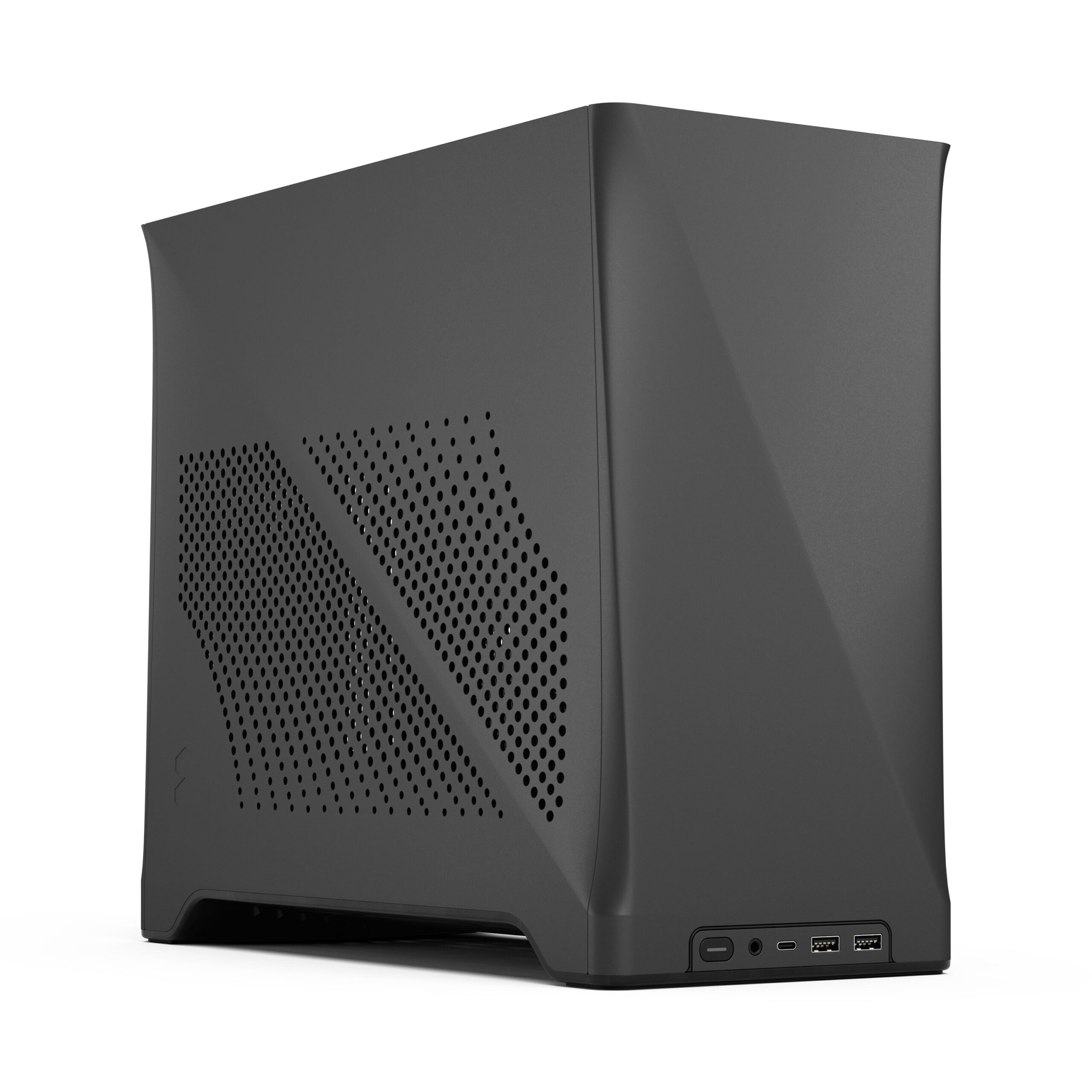 Fractal Design Era 2 Mini-ITX Charcoal Case – Compact Premium Build, Aluminum Exterior, Silent Cooling, and Modern Minimalist Design