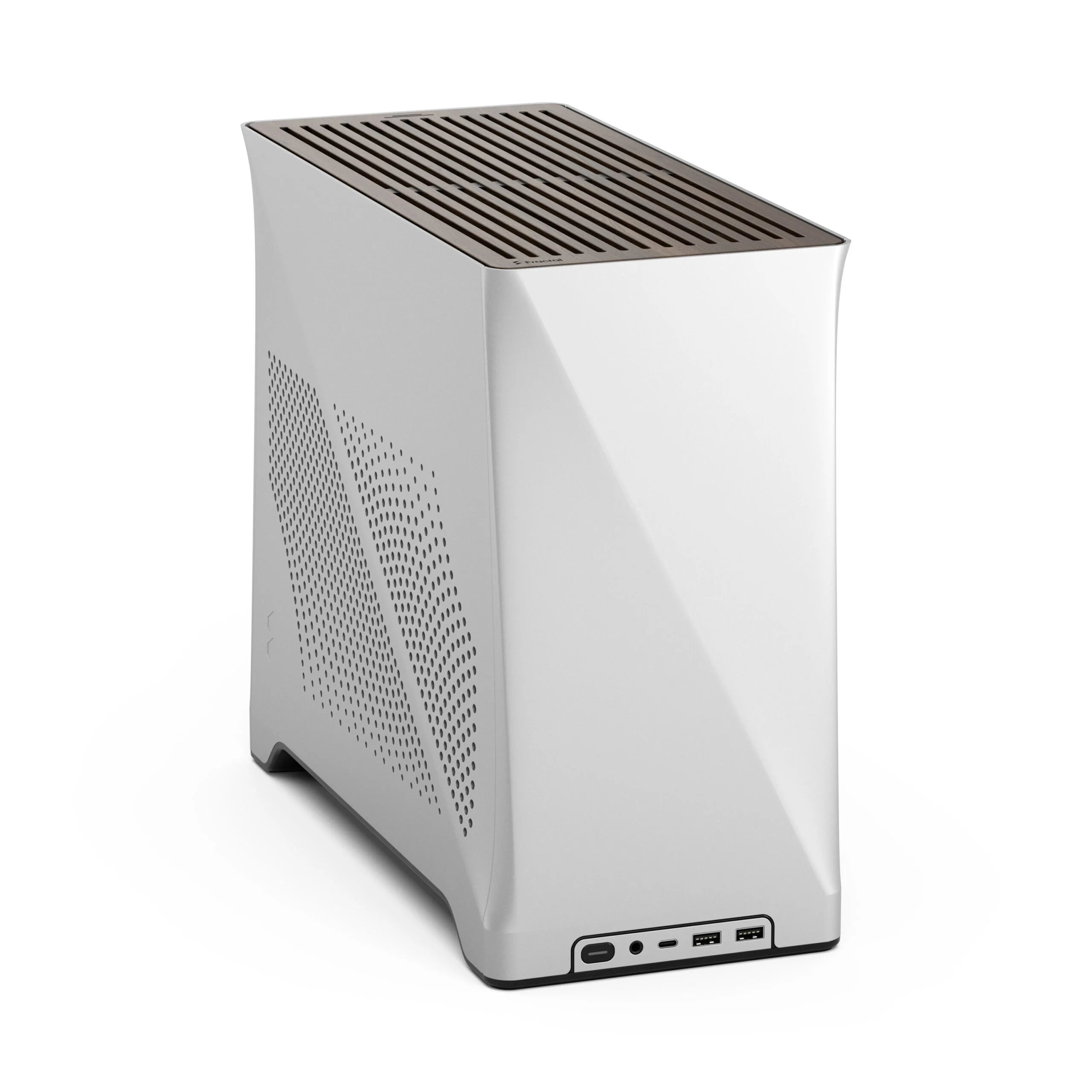 Fractal Design Era 2 Mini-ITX Silver Case – Premium Compact PC Chassis, Aluminum Exterior, Quiet Cooling, Sleek Minimalist Design