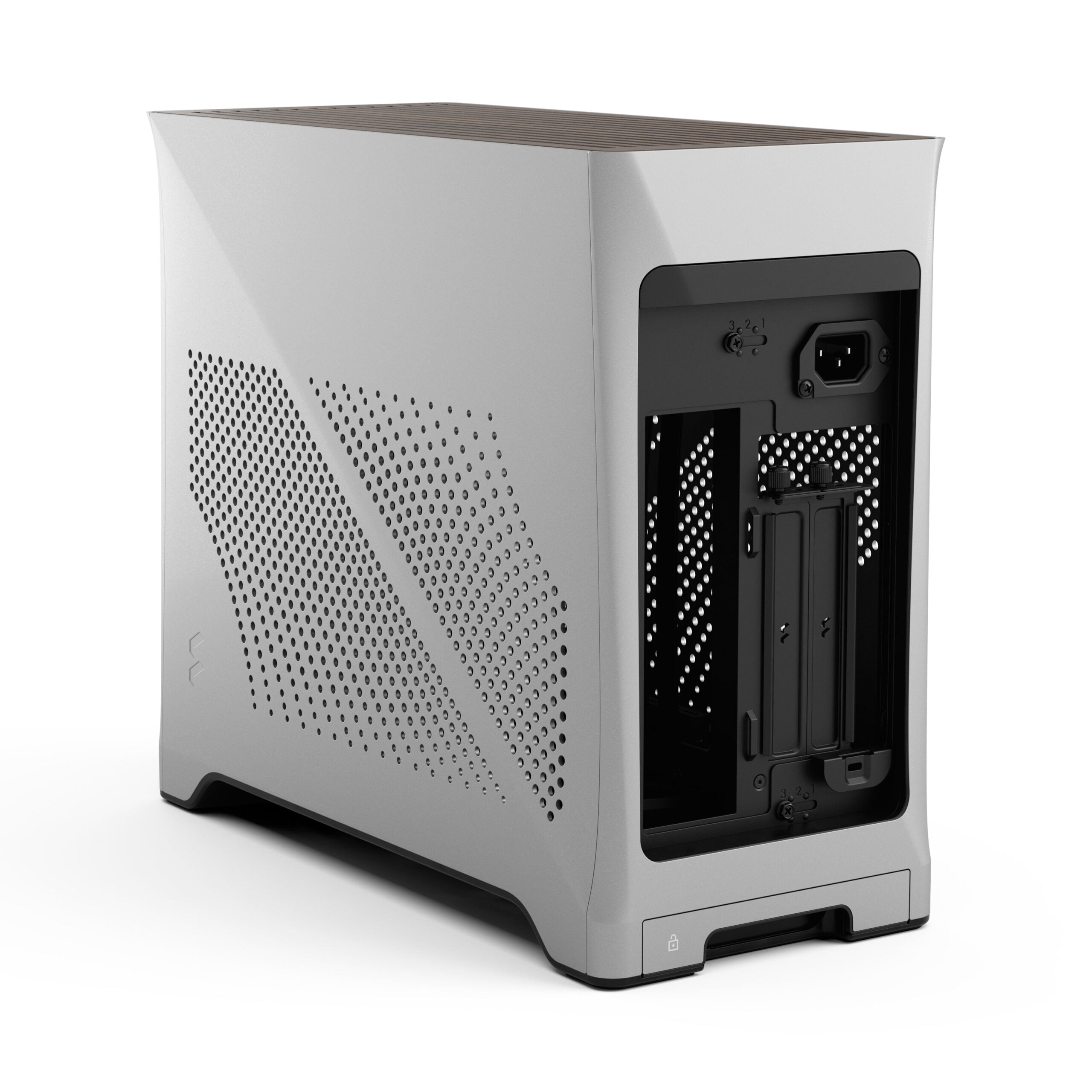 Fractal Design Era 2 Mini-ITX Silver Case – Premium Compact PC Chassis, Aluminum Exterior, Quiet Cooling, Sleek Minimalist Design