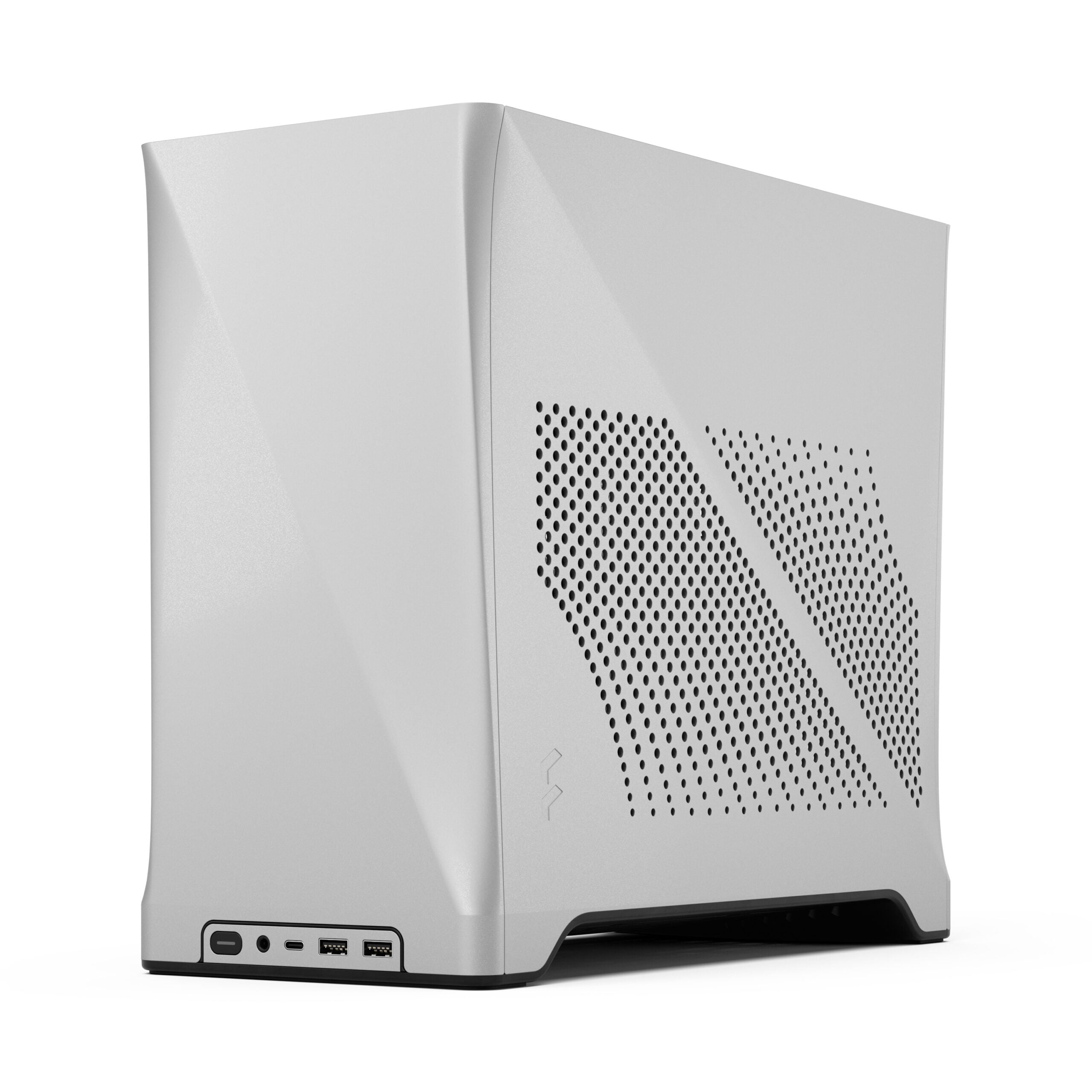 Fractal Design Era 2 Mini-ITX Silver Case – Premium Compact PC Chassis, Aluminum Exterior, Quiet Cooling, Sleek Minimalist Design