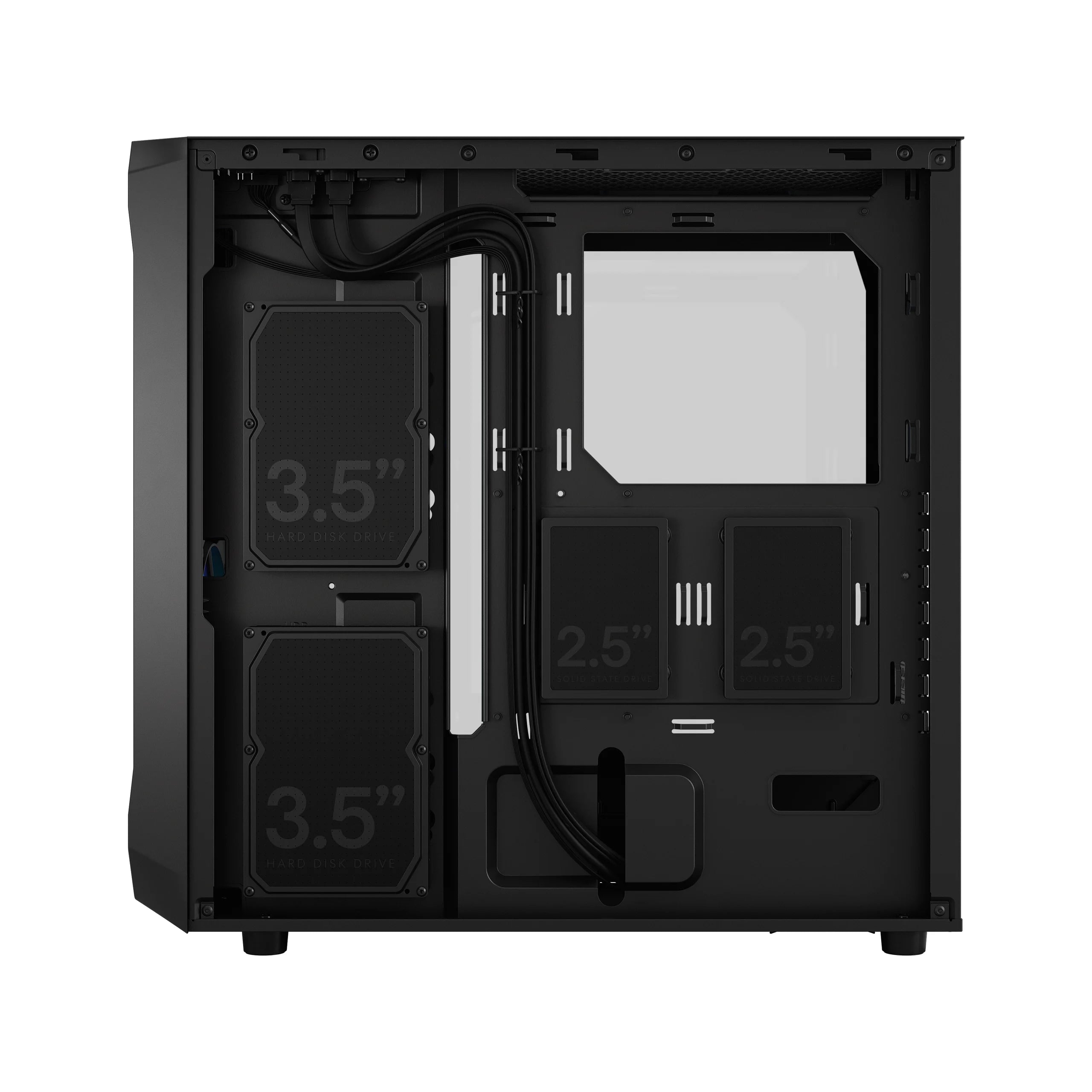 Fractal Focus 2 RGB Black Mid Tower Gaming Case – High Airflow PC Chassis with ARGB Fans