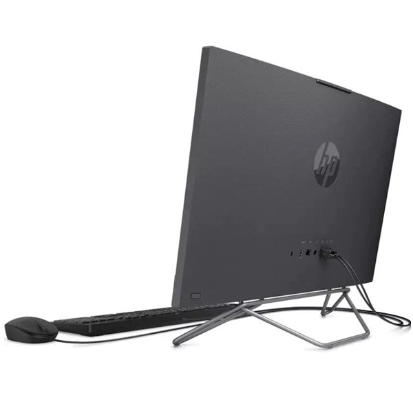 HP 24-cb1009ne Bundle AIO Desktop PC, 24" FHD Touch IPS Display, Intel Core i5-1235U, 8GB RAM, 512 GB SSD, GeForce MX450 2GB, HP 225 Black Wired KB & Mouse, Win 11 Home, Black | CB1009NE-6J7F3EA