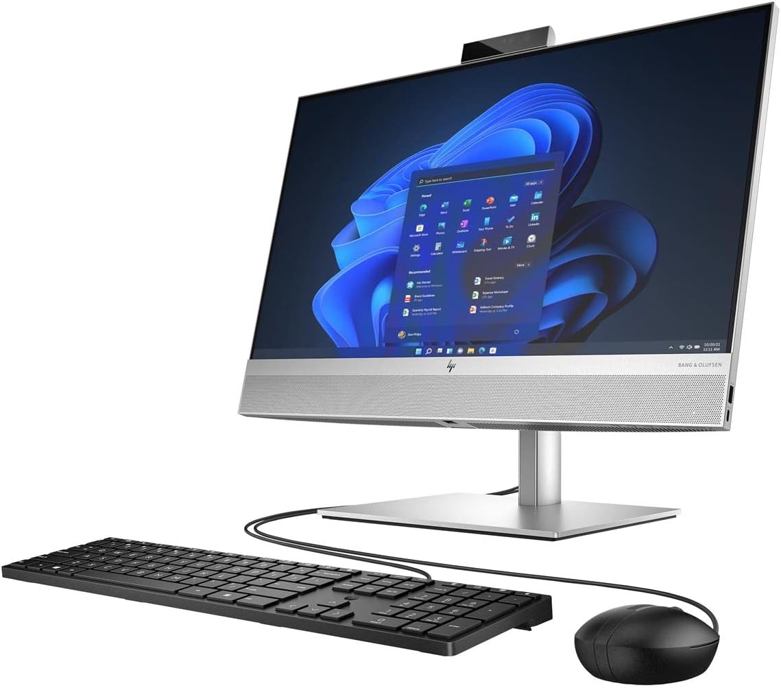 HP EliteOne 870 G9 All-in-One PC - 27" Display, Intel Core i7-12700, 32GB DDR5 RAM, 1TB M.2 SSD, DOS