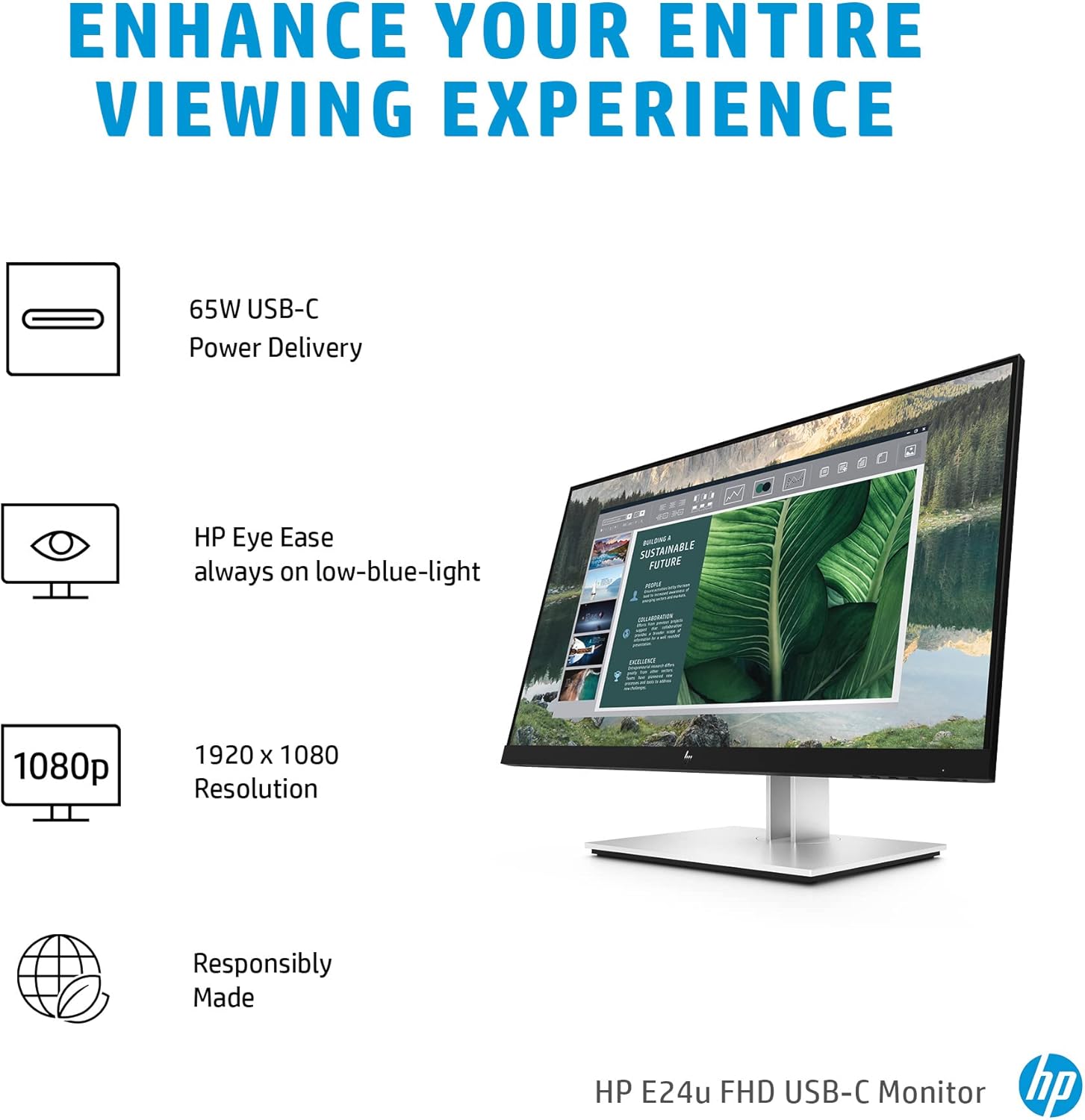 HP E24U G4 FHD USB-C Monitor