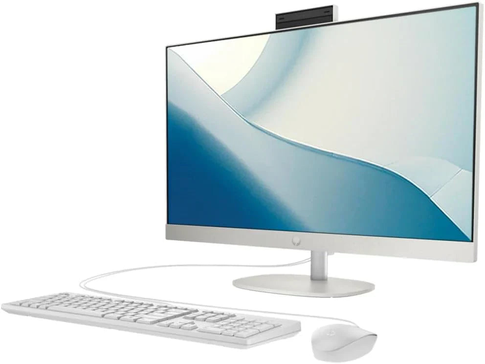 2024 Newest HP All-in-One 24-inch Desktop, 13th Generation Intel Core i7-1355U processor| 16GB DDR4 RAM| 512GB NVMe SSD| 23.8” FHD Display | Windows 11 (Shell White), 9A1A0PA