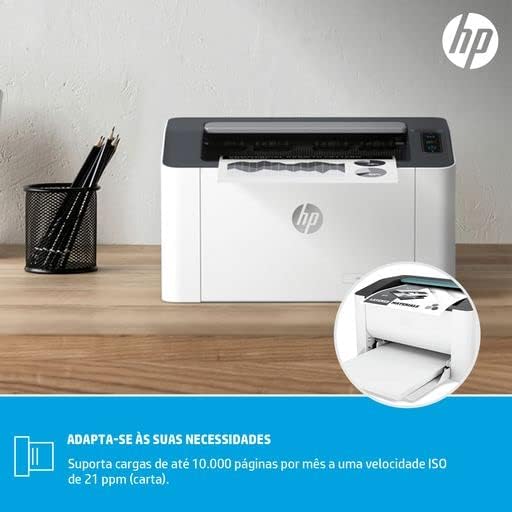 HP Laser 107w Printer - Black and white, Printer for Small Medium Business