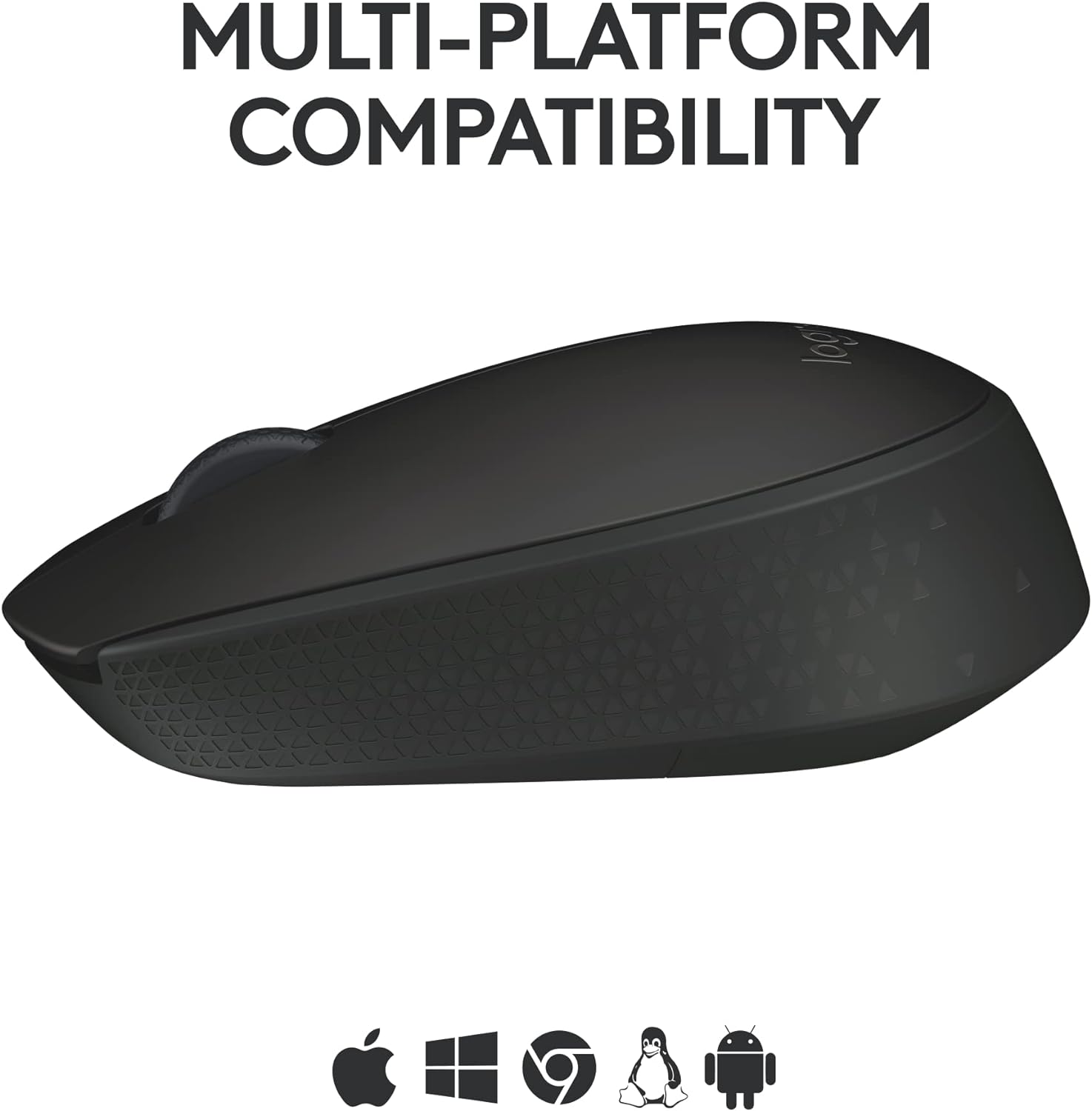 Logitech M171 Wireless Mouse for PC, Mac, Laptop, 2.4 GHz, Optical Tracking, 12-Months Battery Life, Ambidextrous-Black