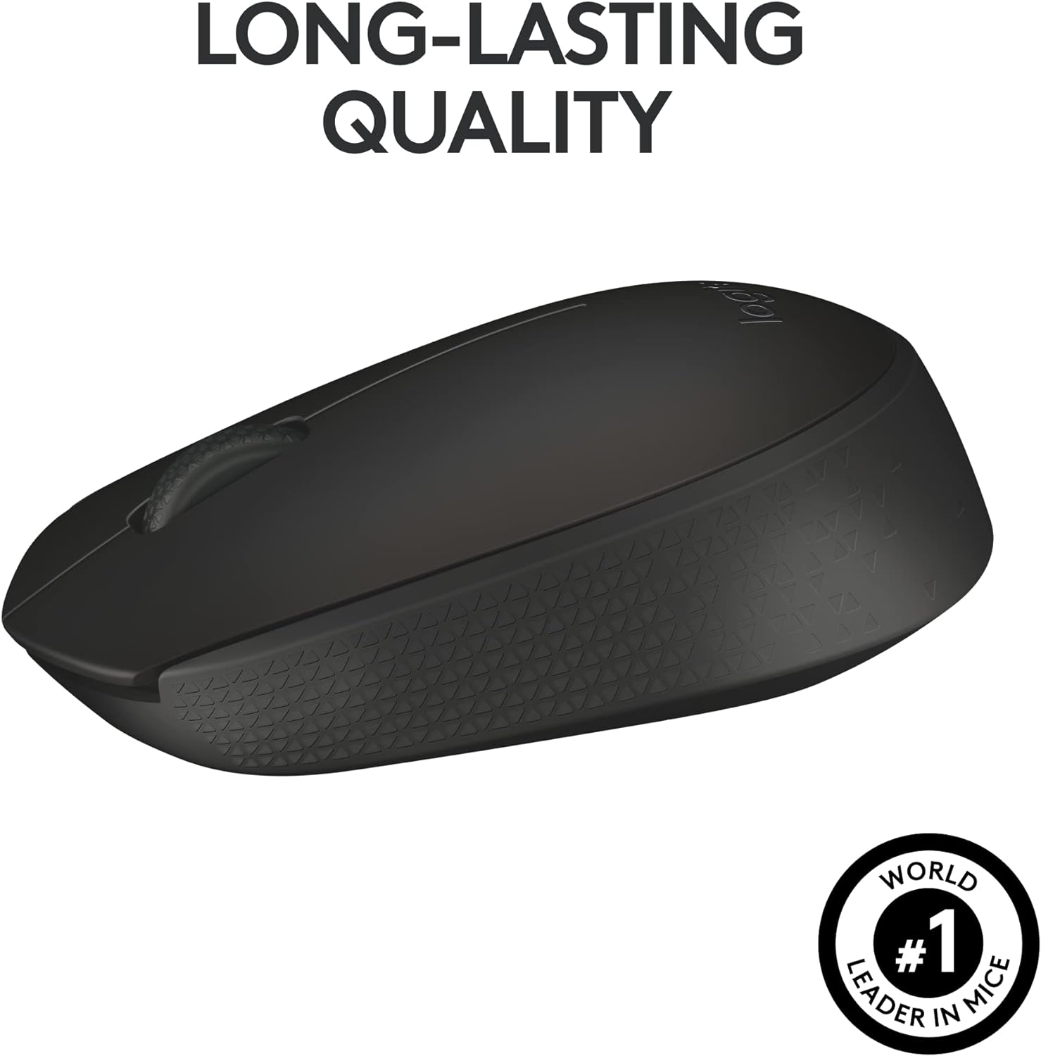 Logitech M171 Wireless Mouse for PC, Mac, Laptop, 2.4 GHz, Optical Tracking, 12-Months Battery Life, Ambidextrous-Black