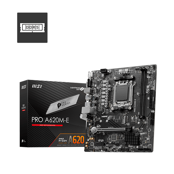 MSI PRO A620M-E Micro-ATX AM5 Motherboard