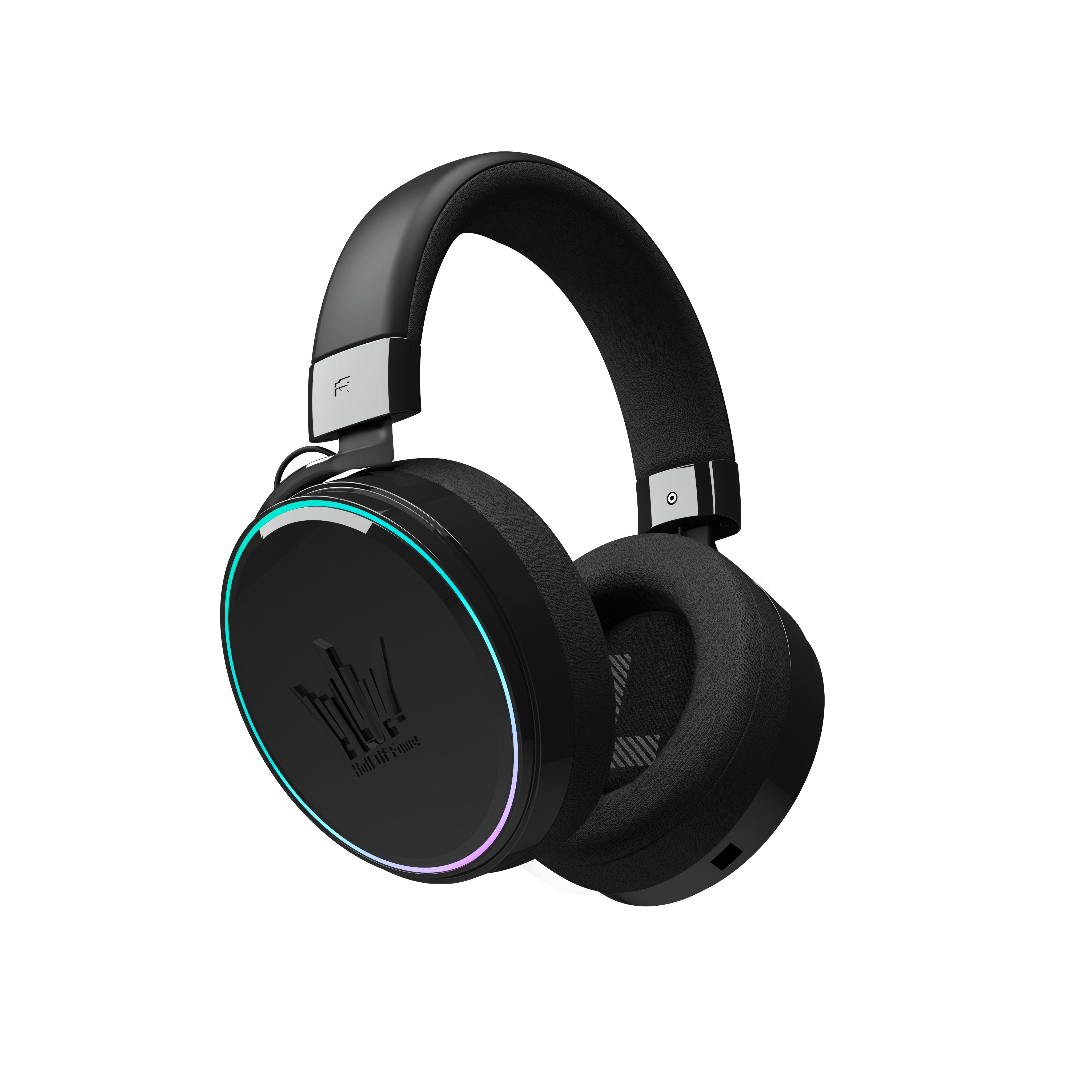 GALAX HOF Maestro H1 Piano Piano Black Gaming Headset – USB & 3.5 mm Wired, Virtual 7.1 Channel Surround, 50 mm Drivers, Uni-Directional Noise-Cancelling Mic, Halo RGB Lighting
