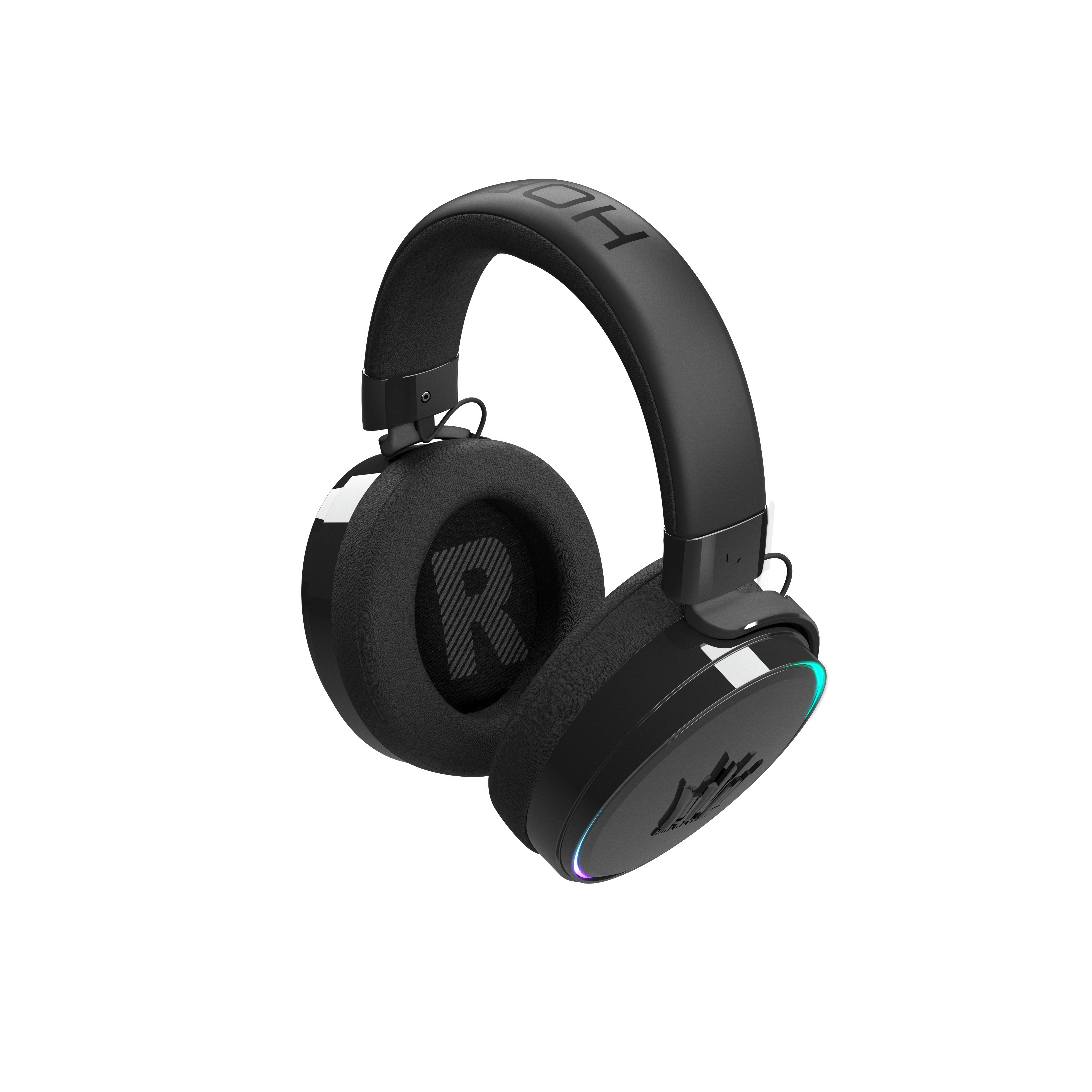 GALAX HOF Maestro H1 Piano Piano Black Gaming Headset – USB & 3.5 mm Wired, Virtual 7.1 Channel Surround, 50 mm Drivers, Uni-Directional Noise-Cancelling Mic, Halo RGB Lighting