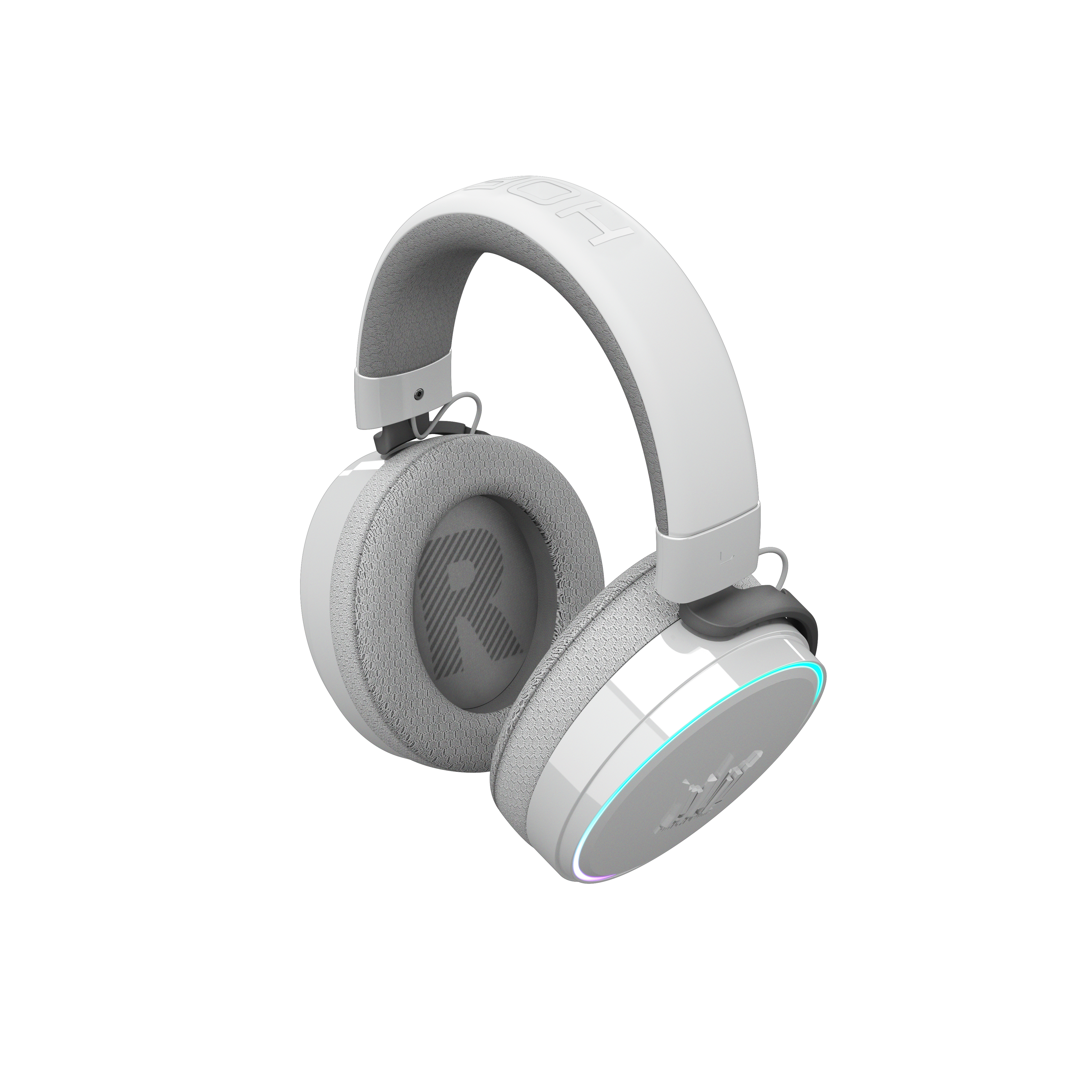 GALAX HOF Maestro H1 Piano White Gaming Headset – USB & 3.5 mm Wired, Virtual 7.1 Channel Surround, 50 mm Drivers, Uni-Directional Noise-Cancelling Mic, Halo RGB Lighting