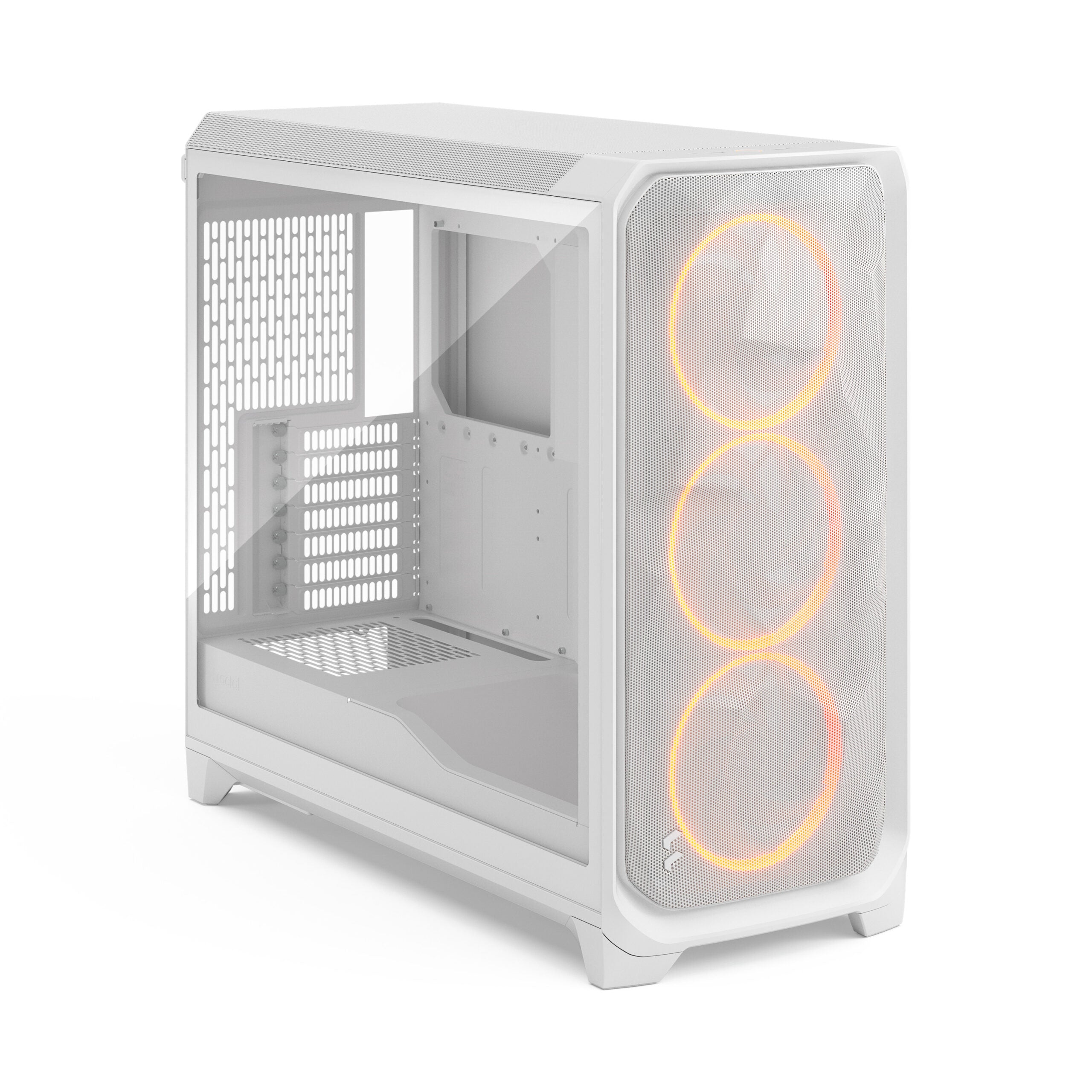 Fractal Meshify 3 XL Ambience Pro RGB White TG Clear Full Tower Gaming Case – High Airflow & Customizable RGB