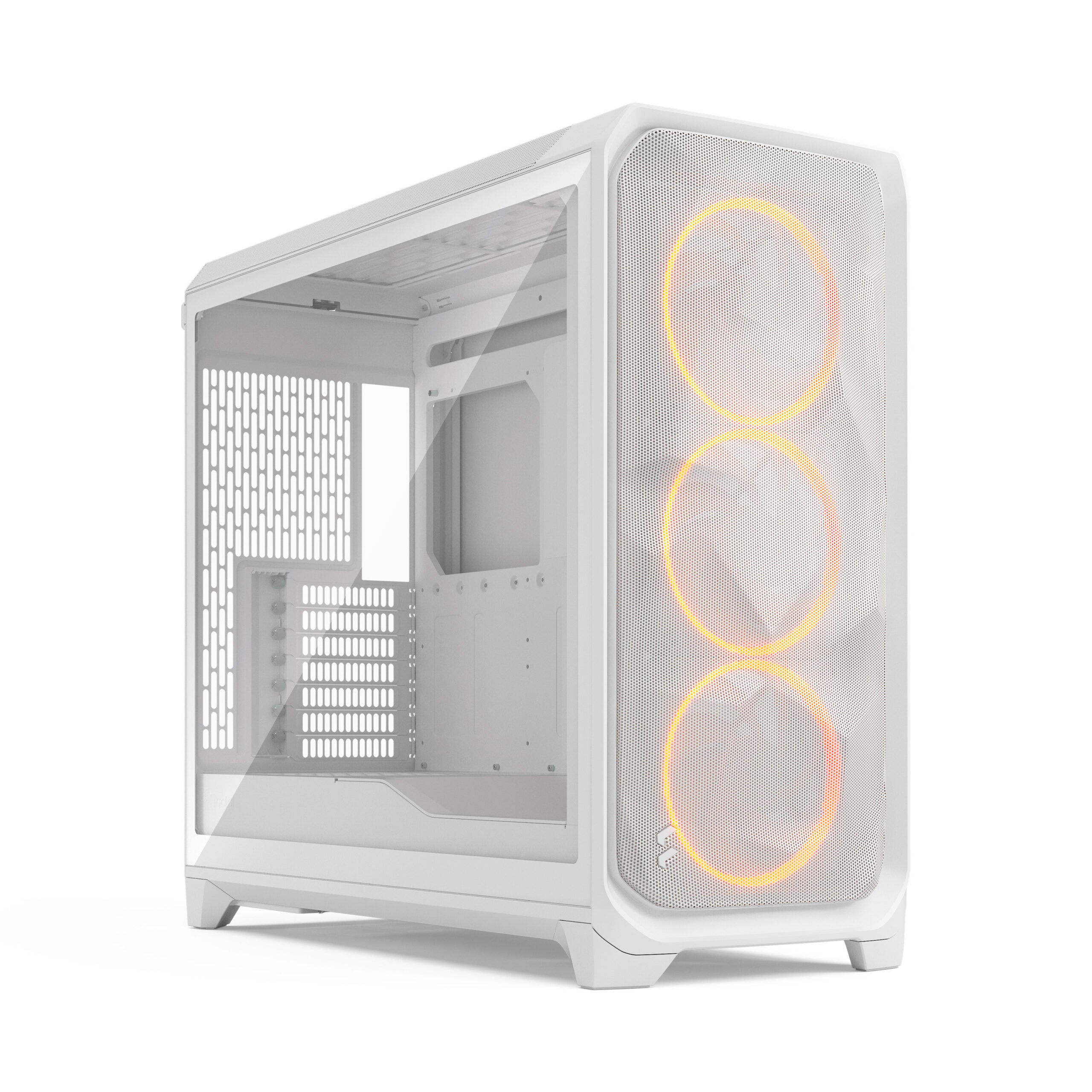 Fractal Meshify 3 XL Ambience Pro RGB White TG Clear Full Tower Gaming Case – High Airflow & Customizable RGB