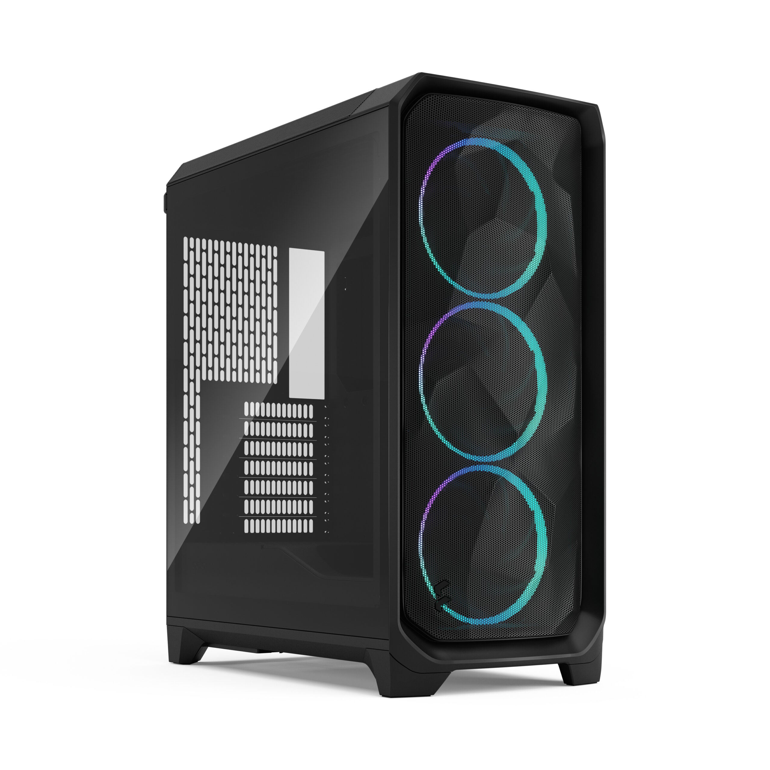 Fractal Meshify 3 Black TG Light Tint Mid Tower Gaming Case – High Airflow, Tempered Glass, RGB Ready