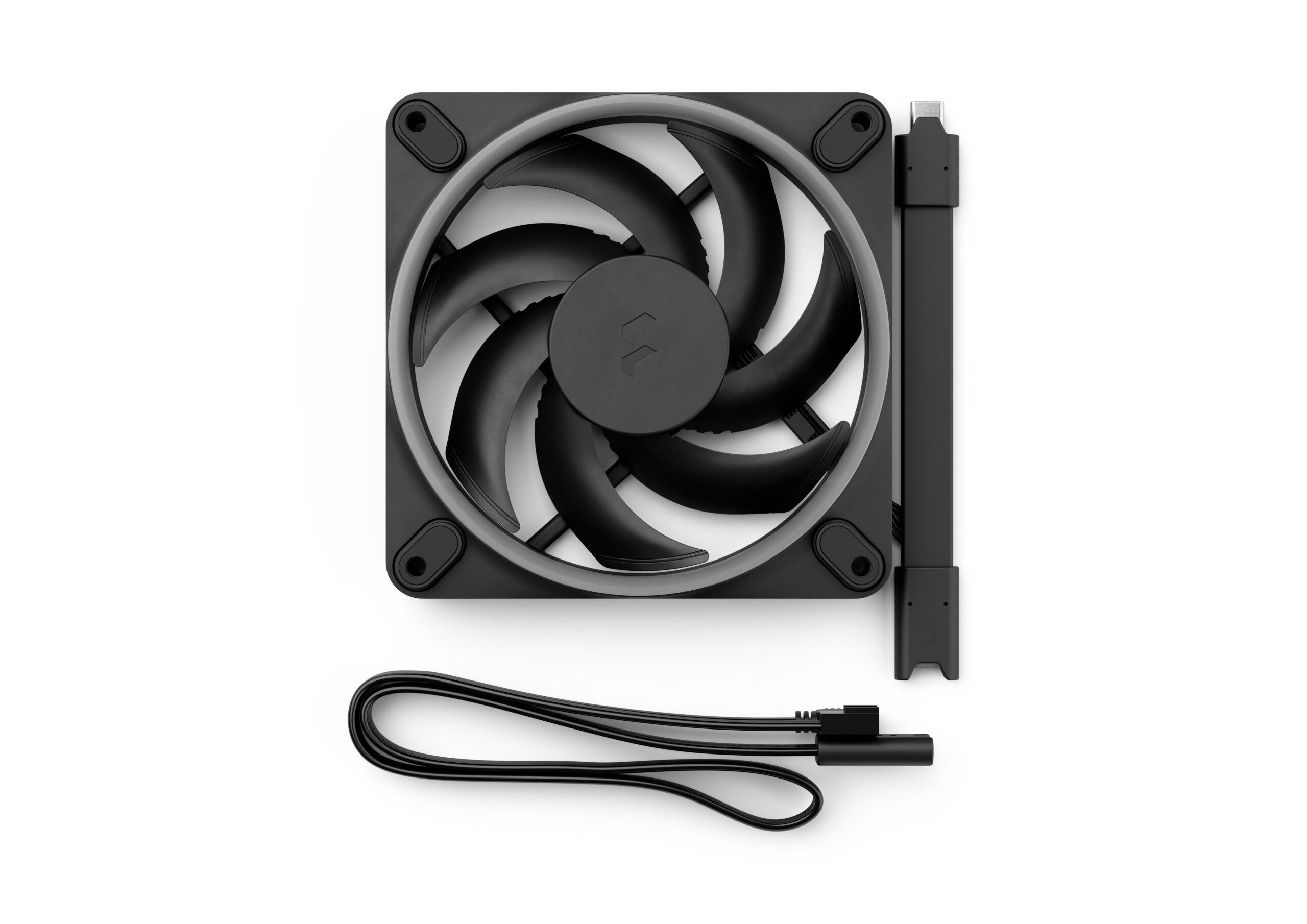 Fractal Design Momentum 12 ARGB 120mm Single Black PWM Fan – High-Performance RGB Cooling