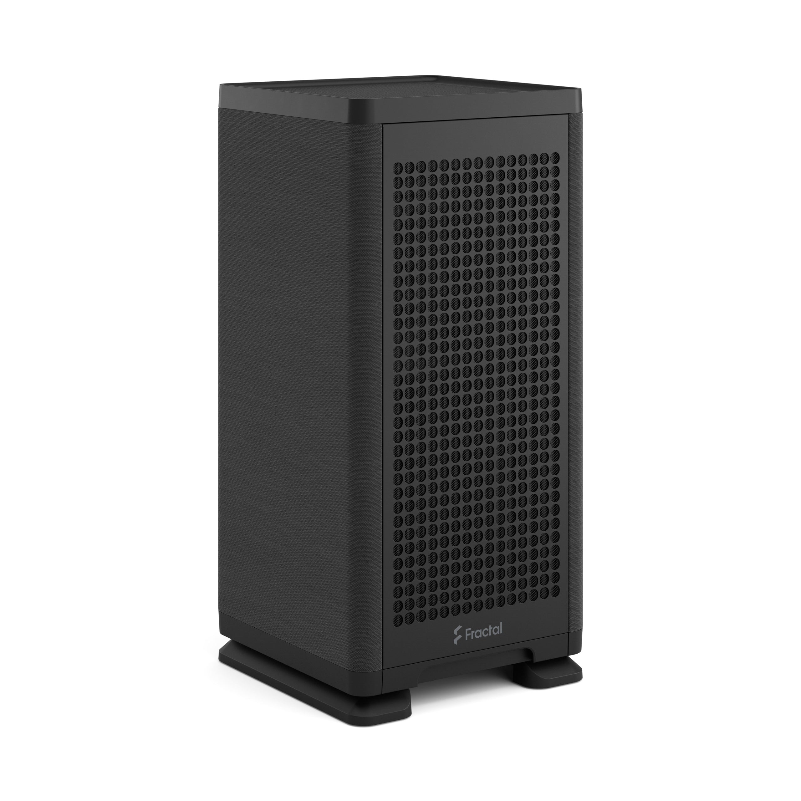 Fractal Design Mood Mini-ITX Black Case – Compact Premium PC Case with Aluminum Exterior, Silent Airflow Design, Vertical Orientation, SFX PSU Support