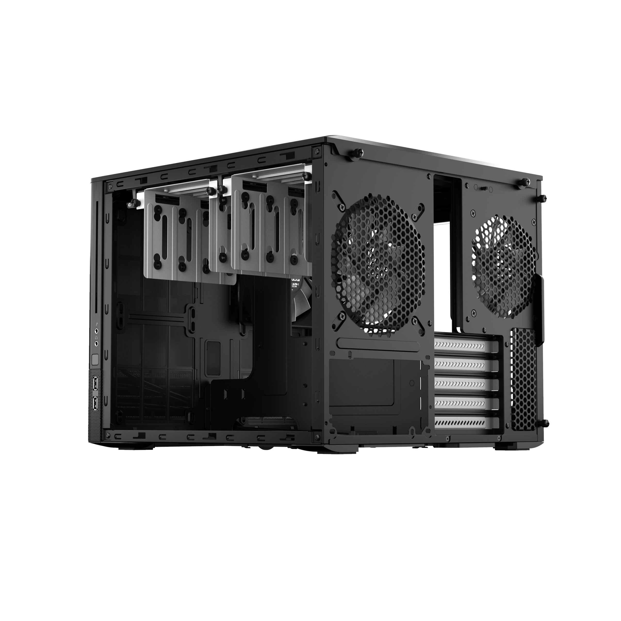 Fractal Design Node 202 Mini-ITX SFX HTPC PC Case – Slim, Compact, Modern Design, High Airflow, Vertical & Horizontal Orientation, Silent Gaming & Home Theater Build