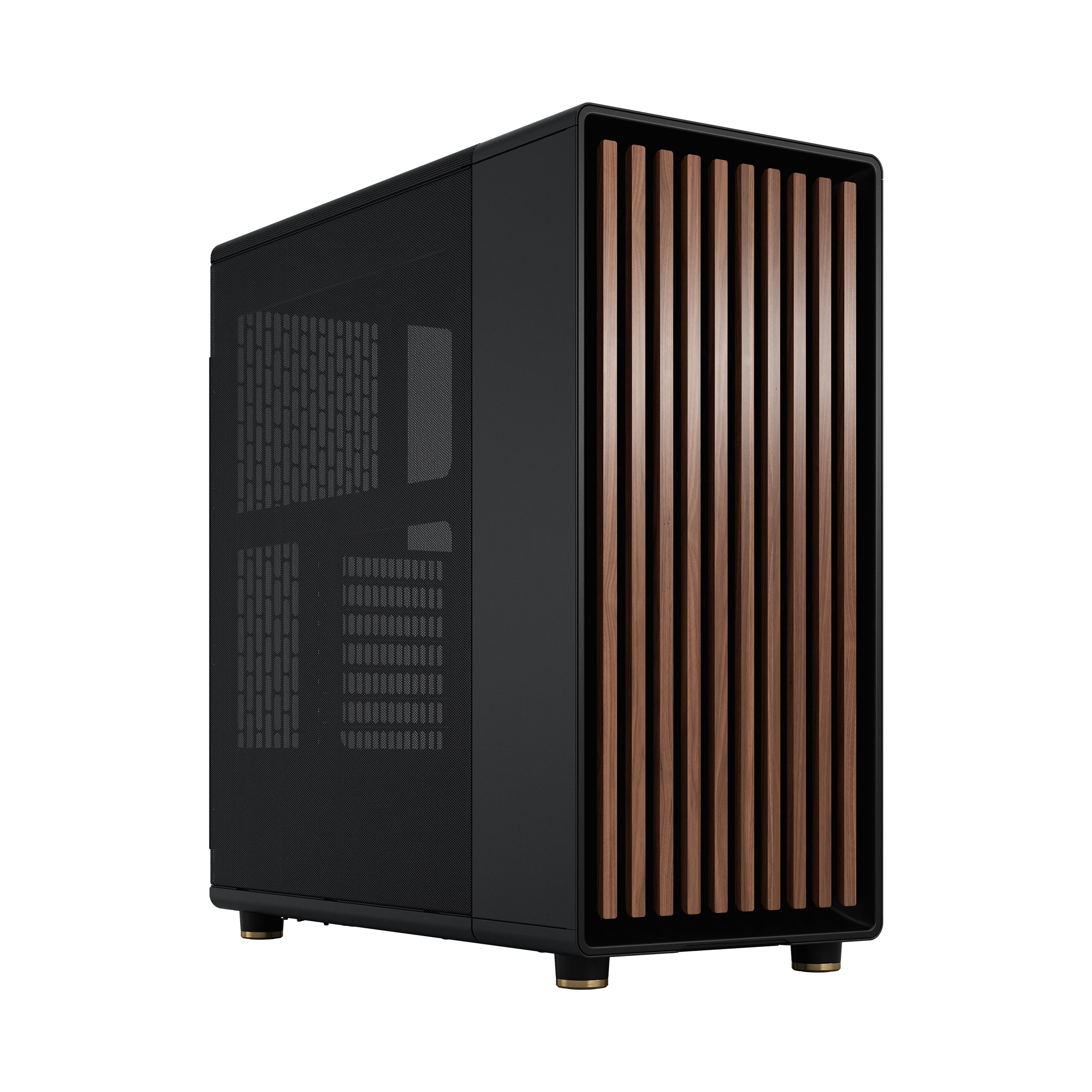Fractal North Charcoal Mesh Mid Tower Case – High-Airflow Gaming PC Case with Premium Charcoal Finish