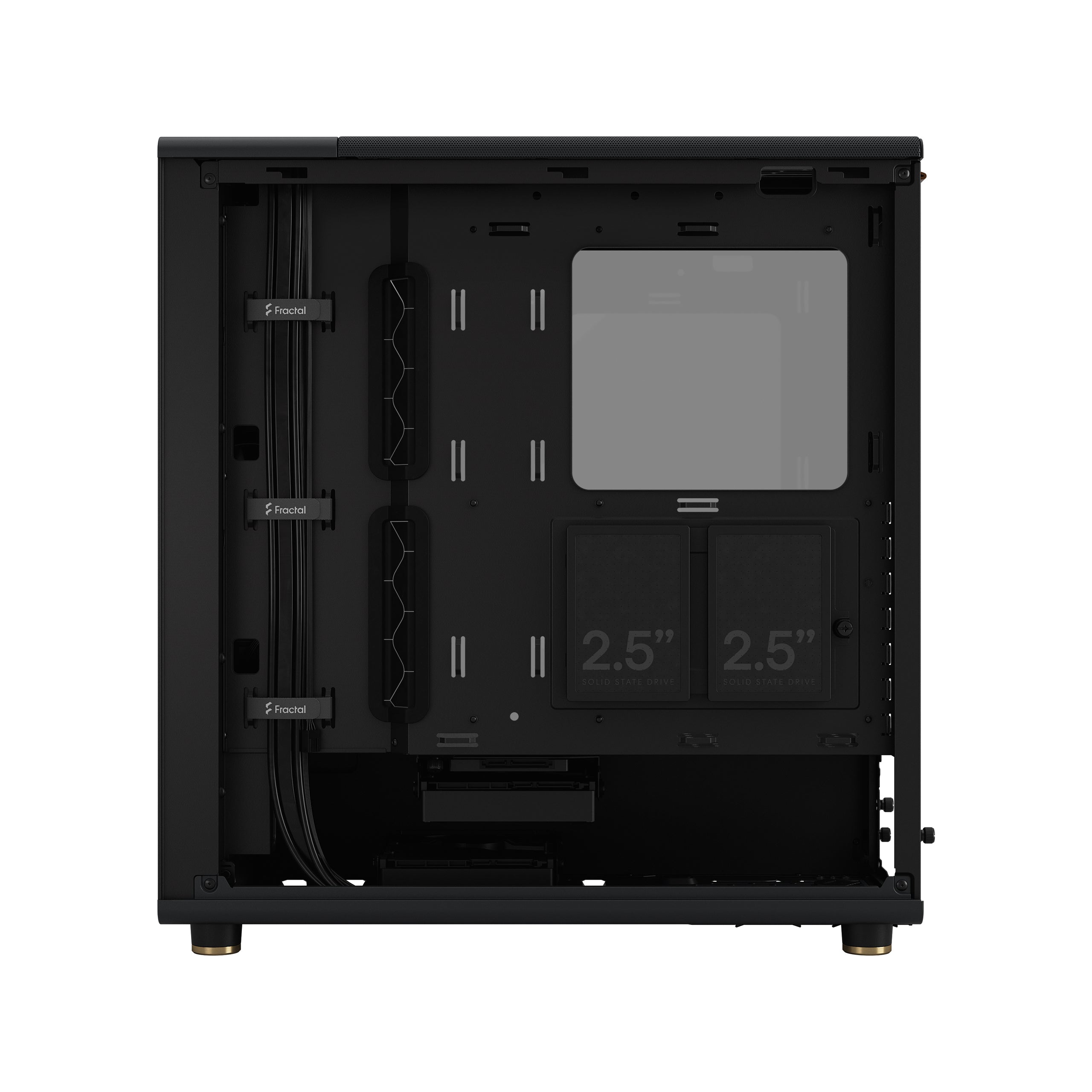 Fractal North Charcoal TG Mid Tower Case – Tempered Glass Gaming PC Case with Premium Charcoal Finish