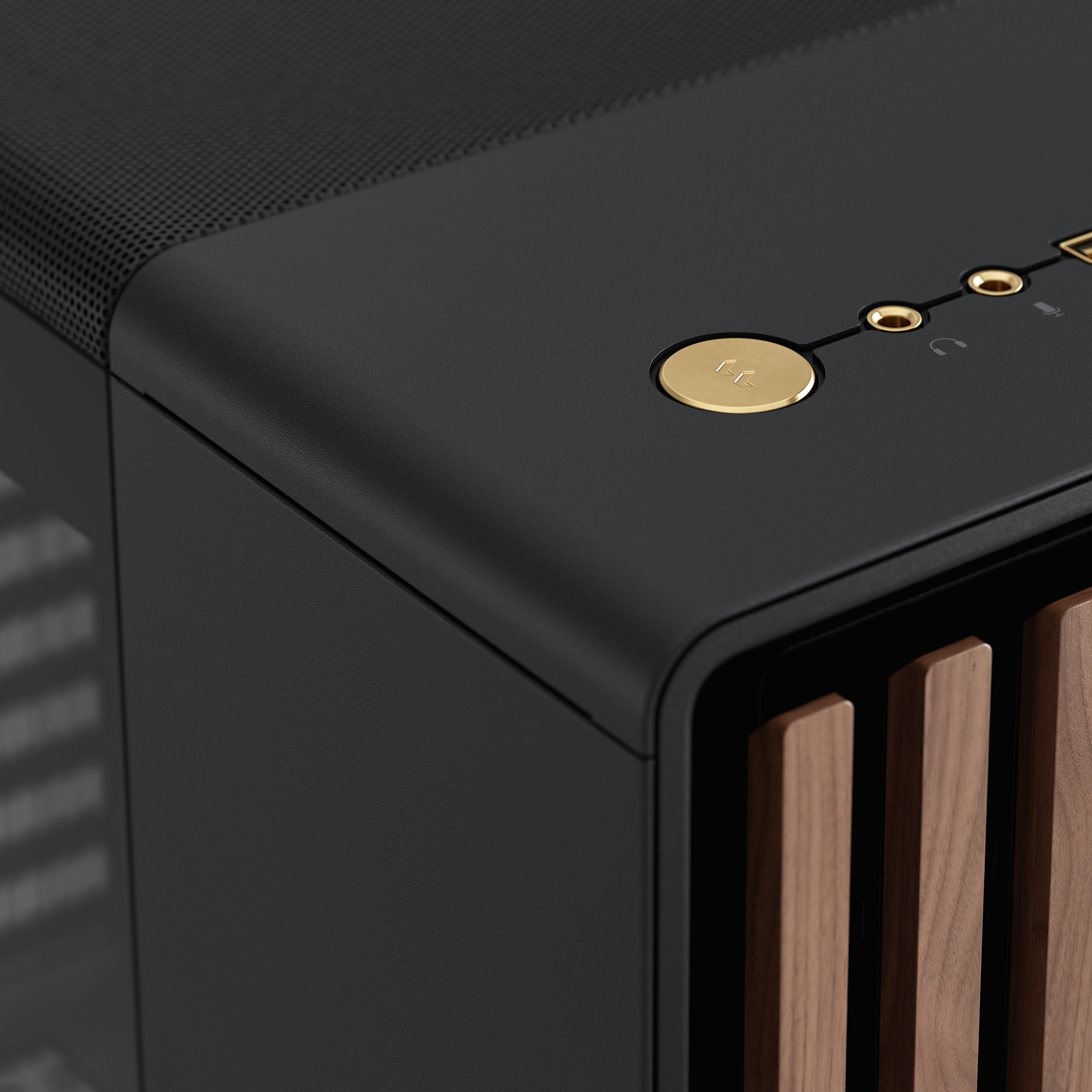 Fractal North Charcoal TG Mid Tower Case – Tempered Glass Gaming PC Case with Premium Charcoal Finish