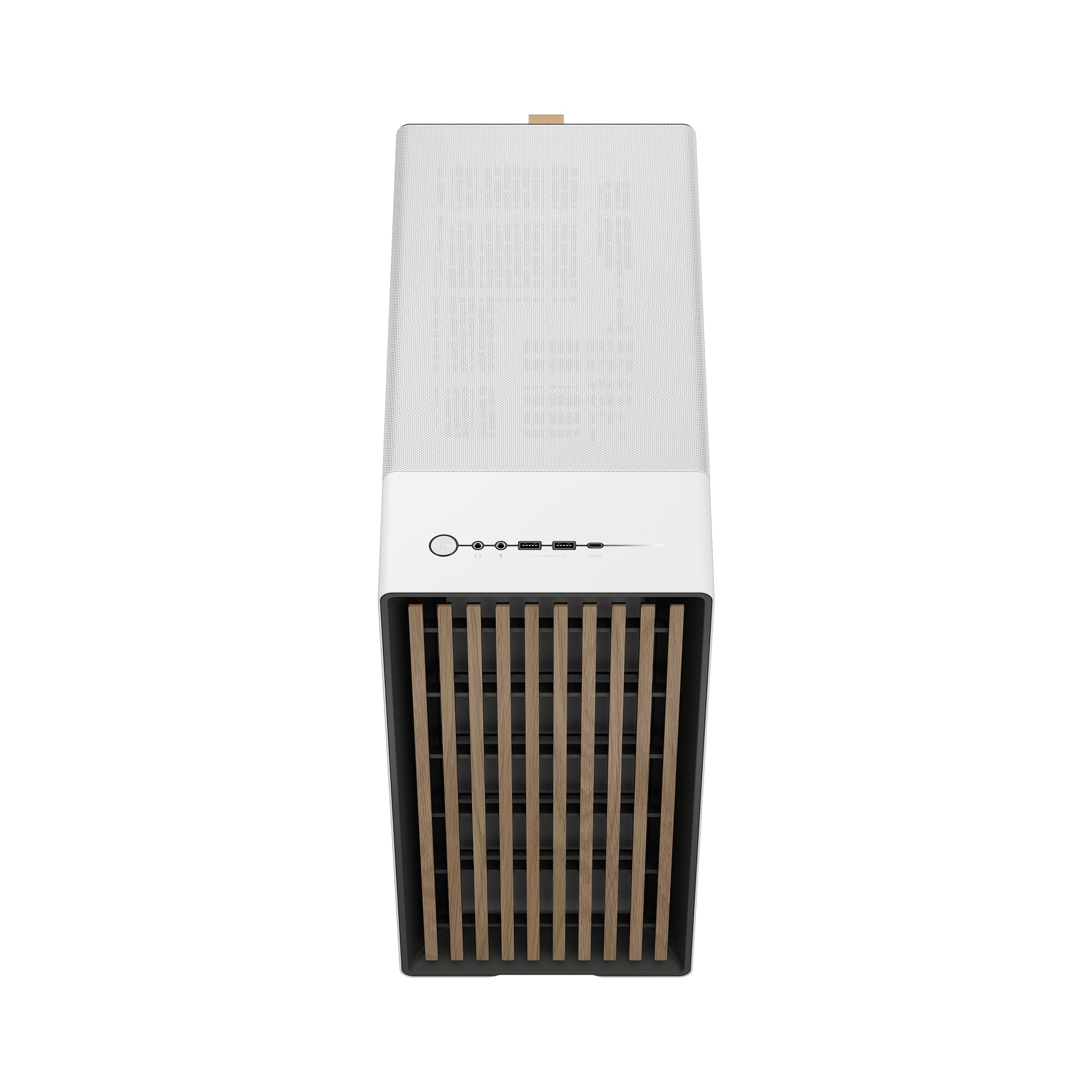 Fractal North Chalk White Mesh Mid Tower Case – High Airflow, Premium White Design, TG Panel Ready