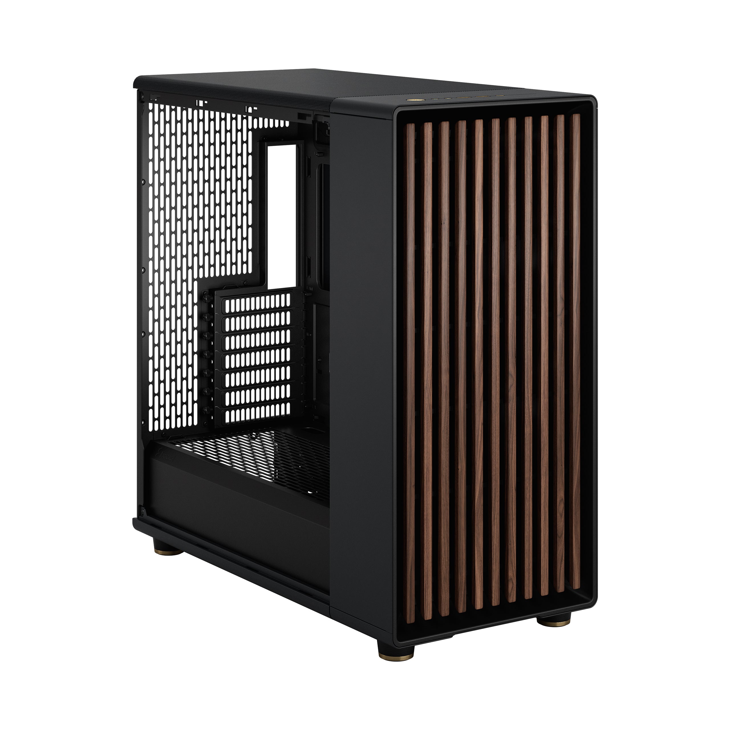 Fractal North XL Charcoal Mesh Side Panel Mid Tower Gaming Case – High Airflow PC Chassis