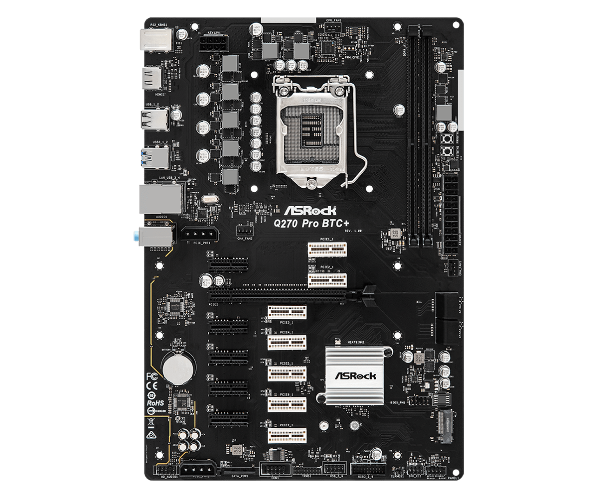 ASROCK Q270 PRO BTC+