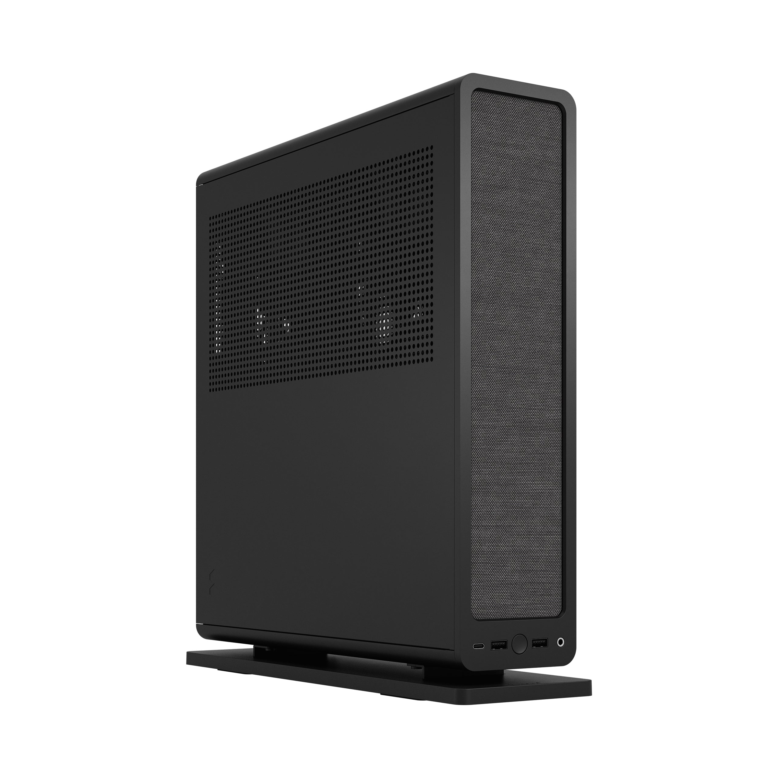 Fractal Design Ridge Black SFF Mini-ITX PCIe 4.0 Case – Compact, High-Performance, Sleek Design, Excellent Airflow, Small Form Factor Gaming & HTPC Build