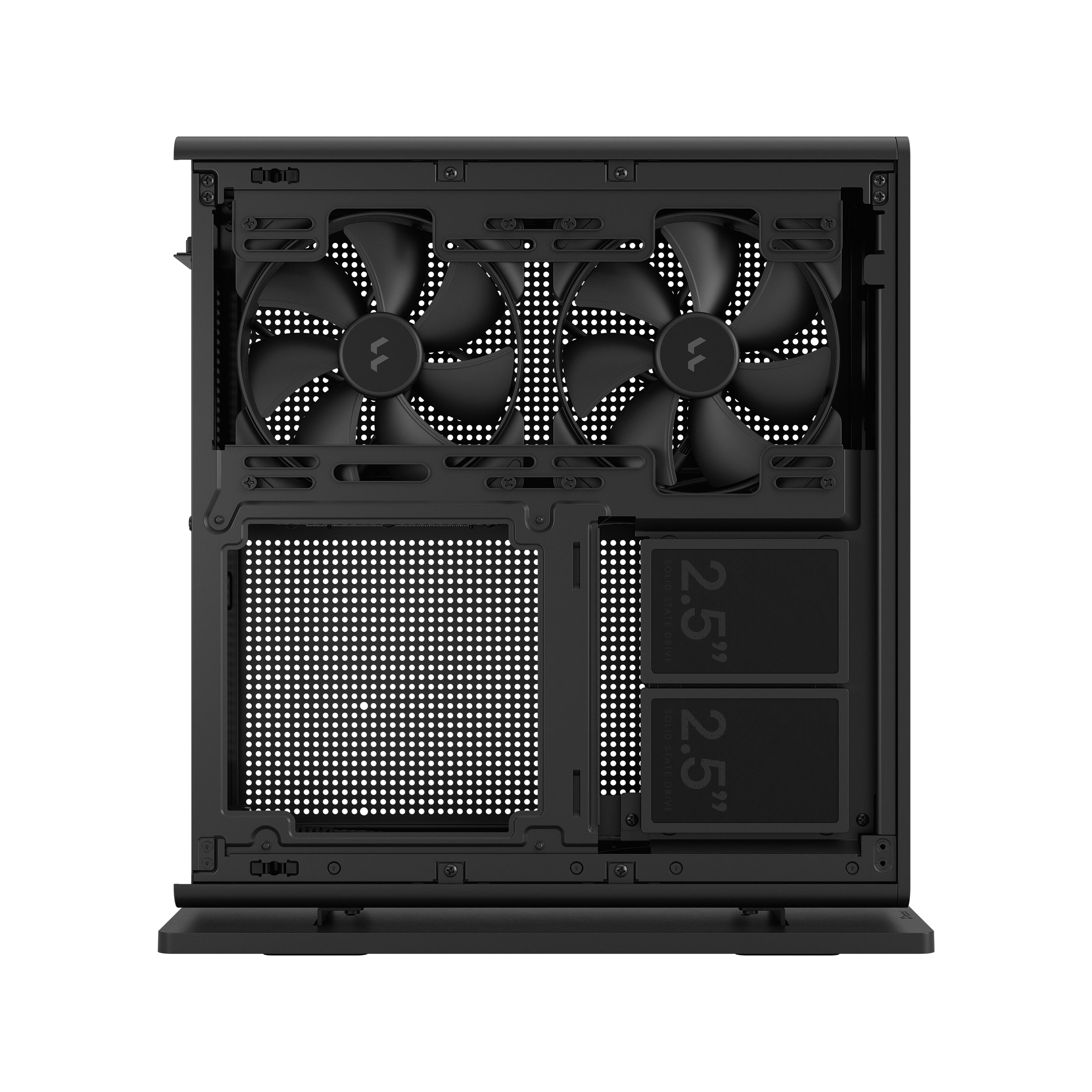 Fractal Design Ridge Black SFF Mini-ITX PCIe 4.0 Case – Compact, High-Performance, Sleek Design, Excellent Airflow, Small Form Factor Gaming & HTPC Build