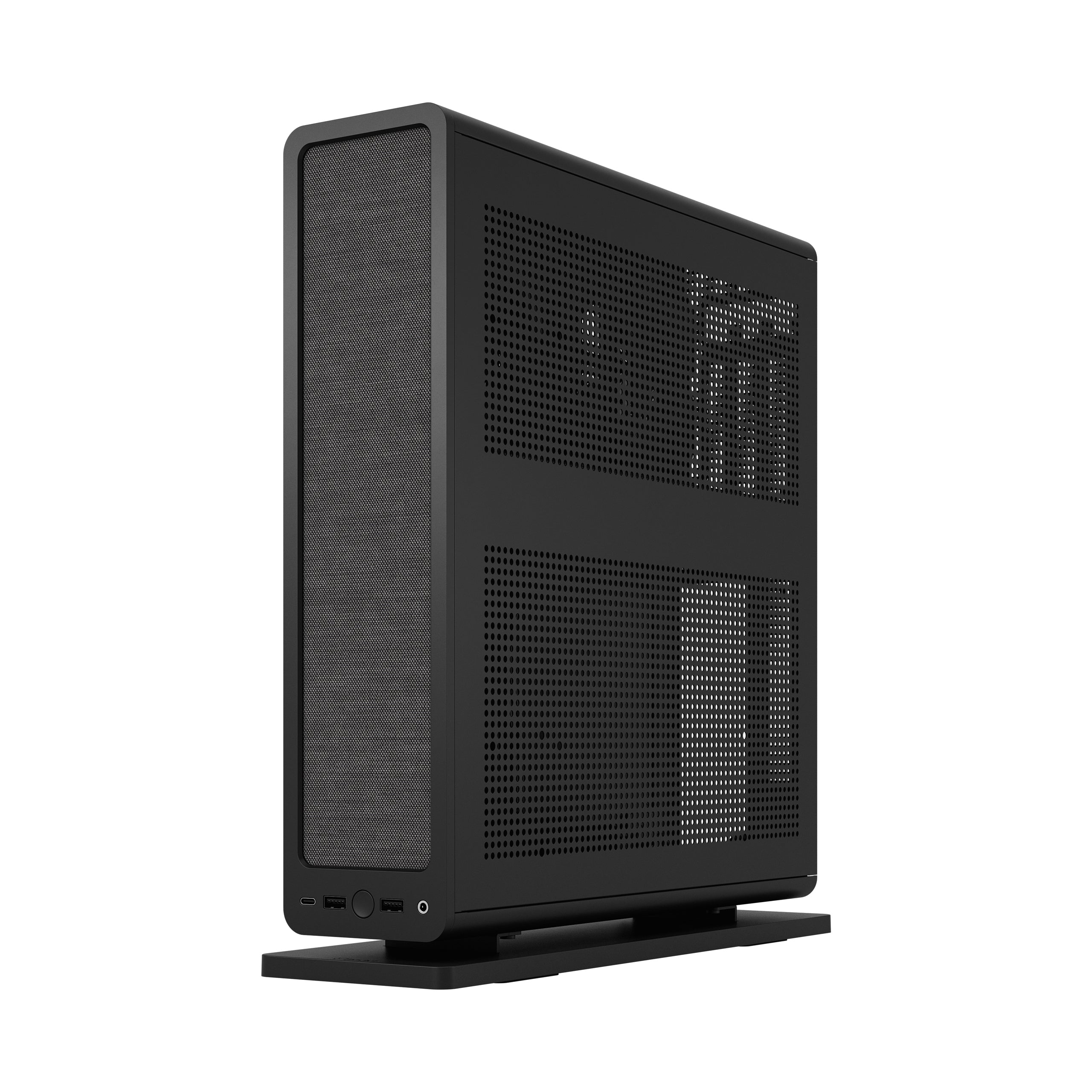 Fractal Design Ridge Black SFF Mini-ITX PCIe 4.0 Case – Compact, High-Performance, Sleek Design, Excellent Airflow, Small Form Factor Gaming & HTPC Build