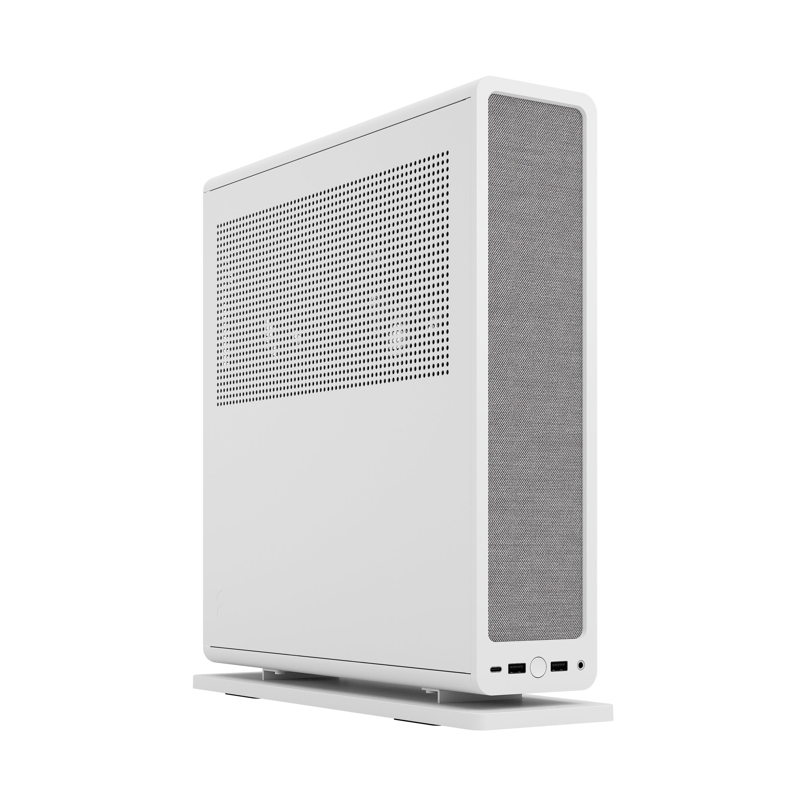 Fractal Design Ridge White SFF Mini-ITX PCIe 4.0 Case – Compact, High-Performance, Sleek Design, Excellent Airflow, Small Form Factor Gaming & HTPC Build