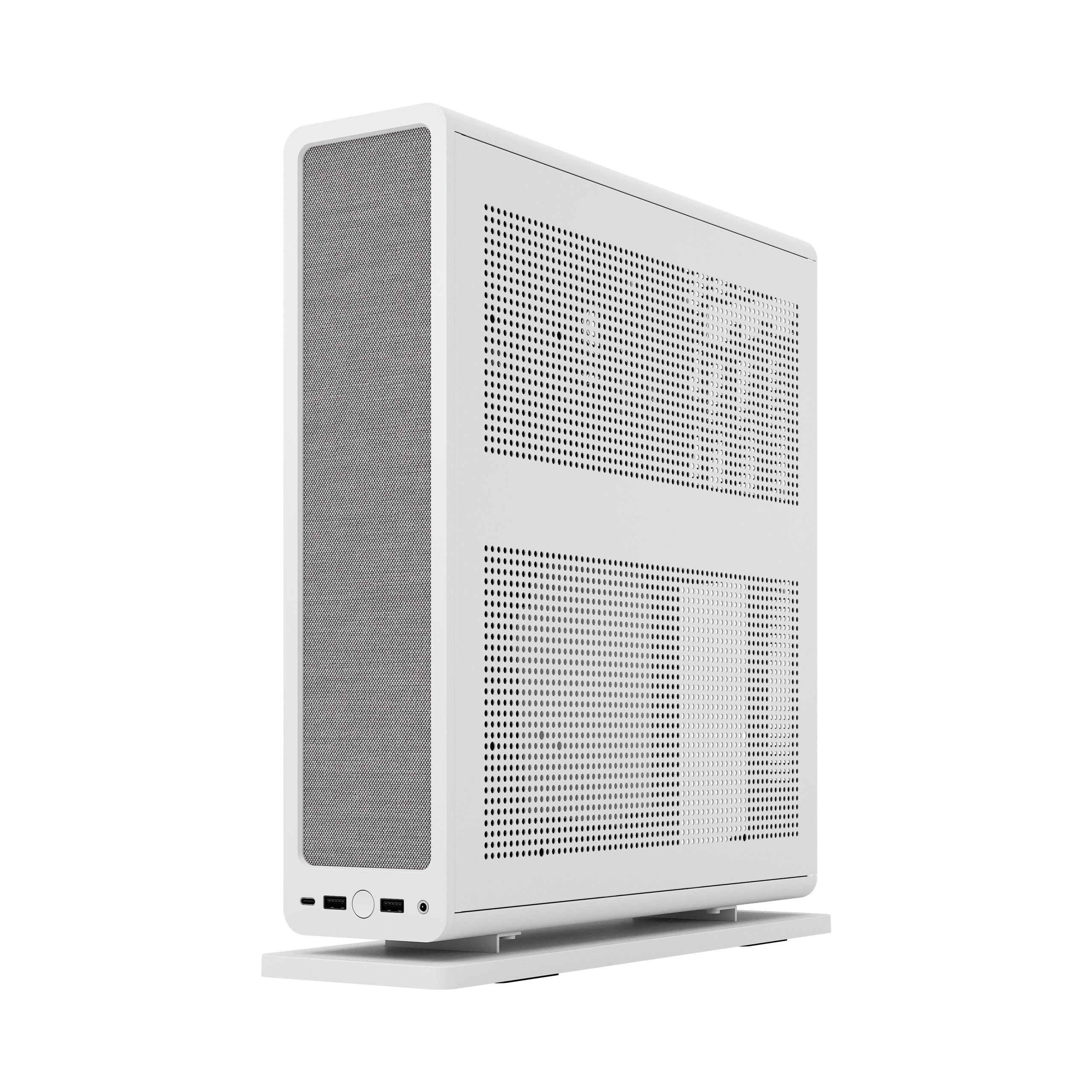 Fractal Design Ridge White SFF Mini-ITX PCIe 4.0 Case – Compact, High-Performance, Sleek Design, Excellent Airflow, Small Form Factor Gaming & HTPC Build