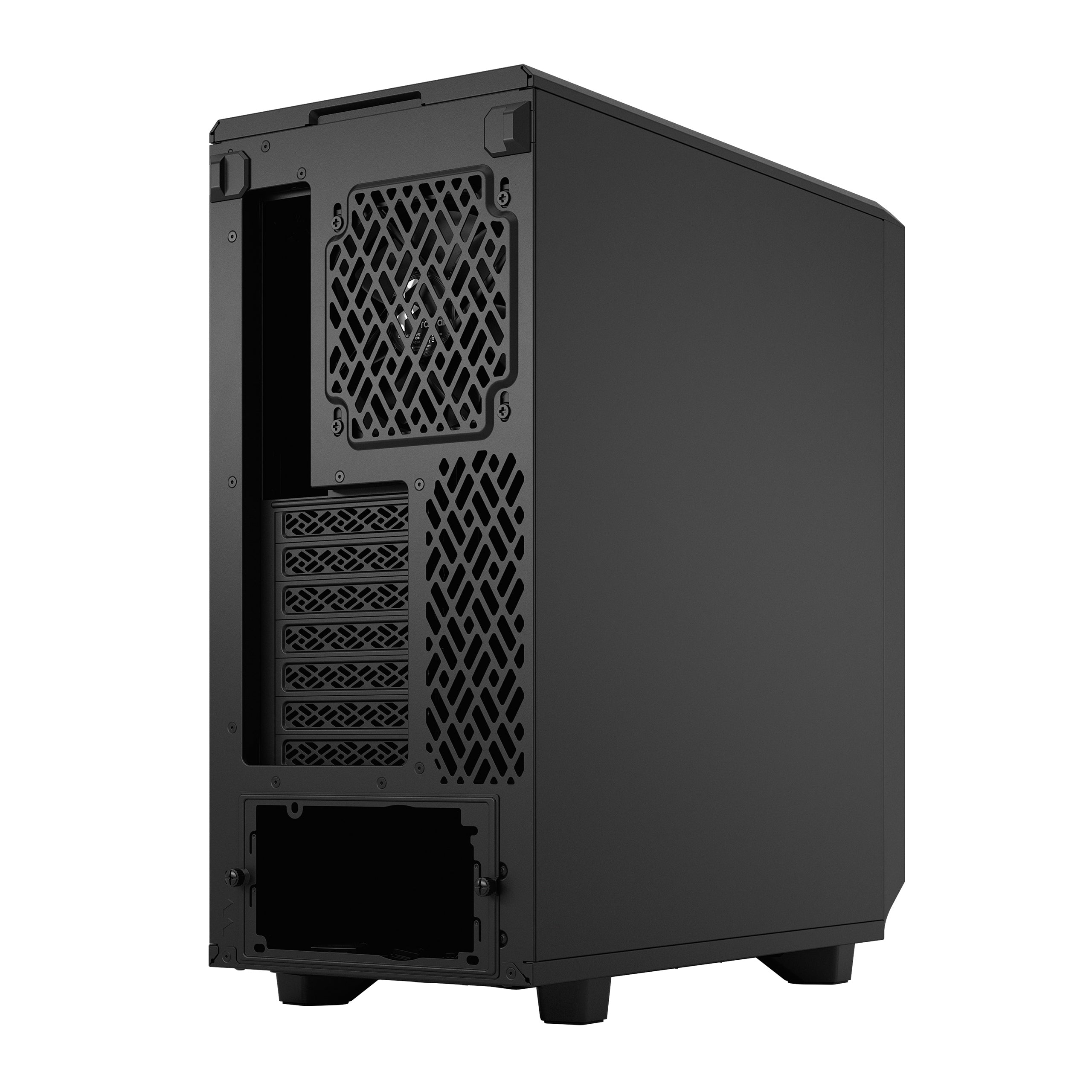 Fractal Meshify 2 Compact Solid Black Mid Tower Gaming Case – High Airflow, Sleek Design, Tool-Free Build
