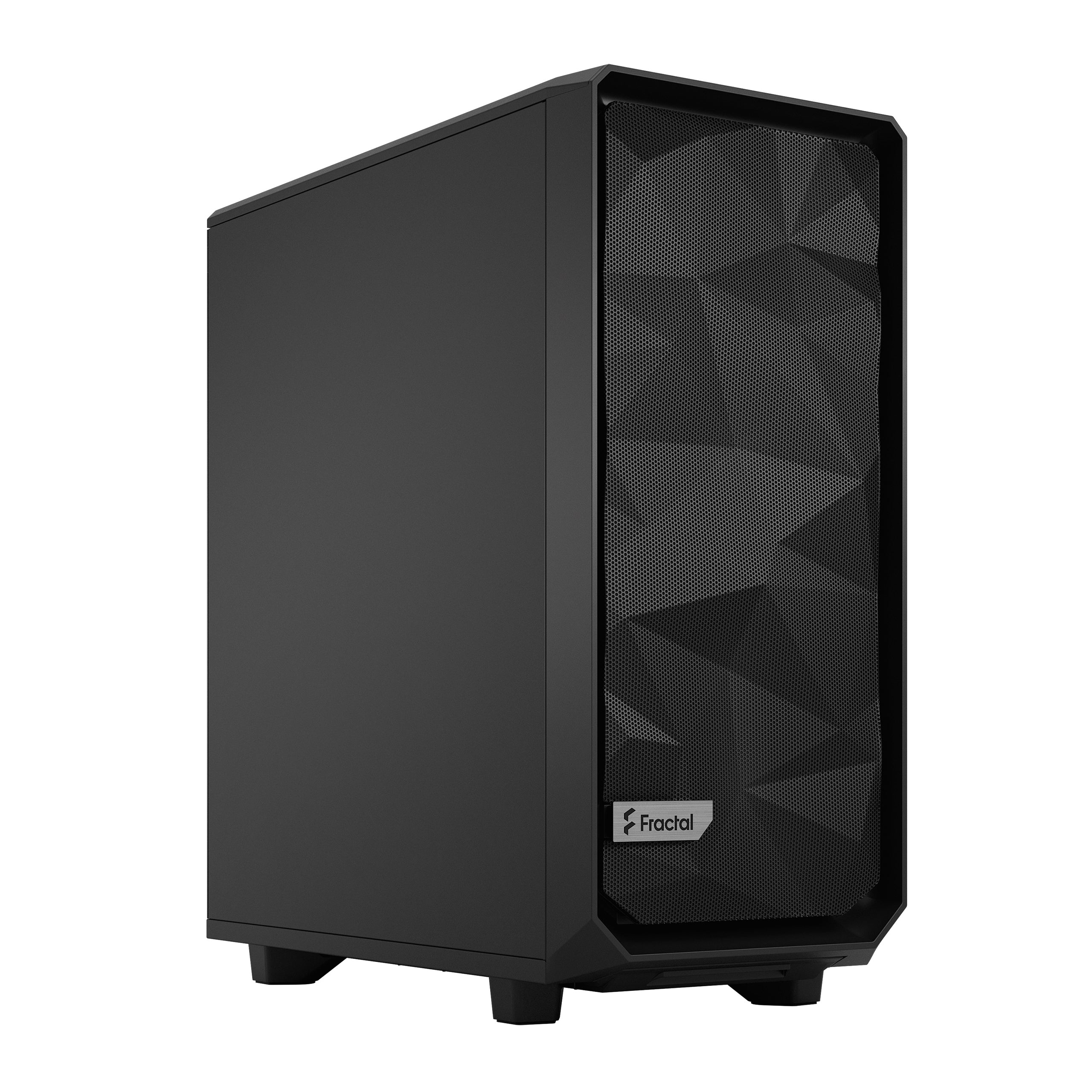 Fractal Meshify 2 Compact Solid Black Mid Tower Gaming Case – High Airflow, Sleek Design, Tool-Free Build
