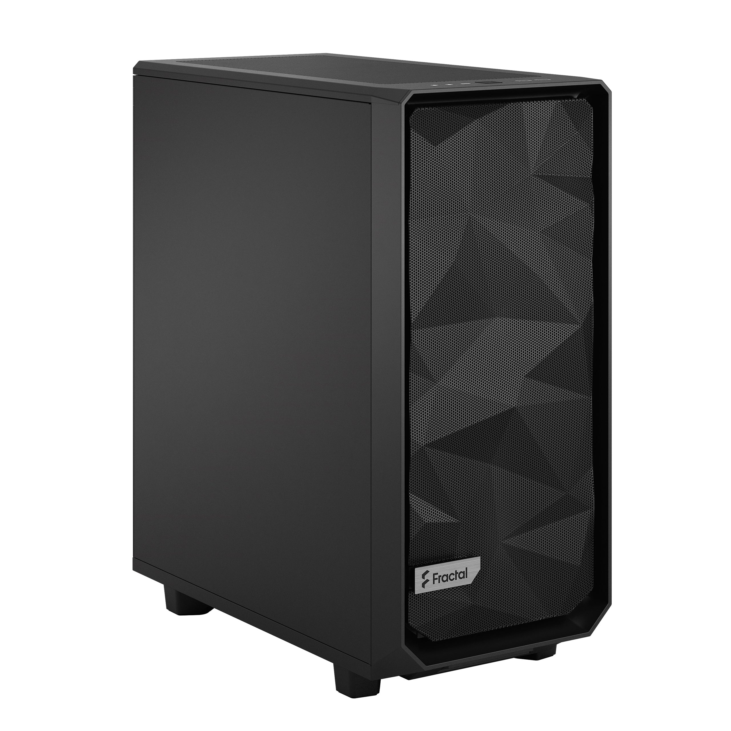 Fractal Meshify 2 Compact Solid Black Mid Tower Gaming Case – High Airflow, Sleek Design, Tool-Free Build