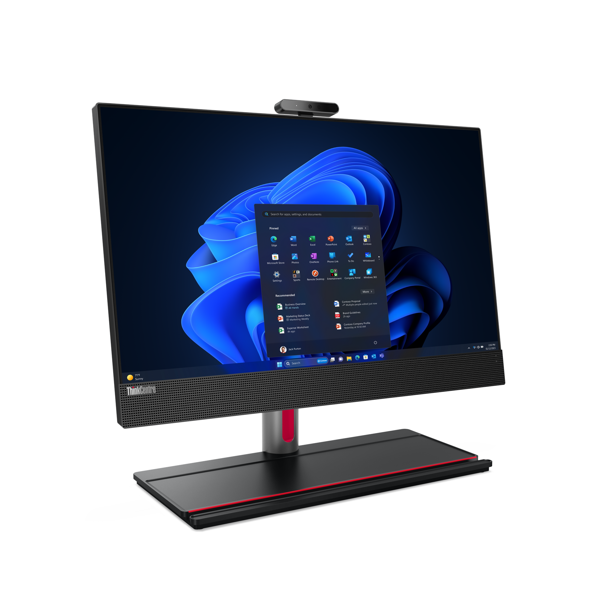 Lenovo ThinkCentre M90a Gen 5 12SH - All-in-One - Core i5 i5-14500/2.6 GHz - vPro Enterprise - RAM 16 GB - SSD 512 GB - TCG Opal Encryption 2, NVMe, Performance - DVD-Writer - UHD Graphics 770