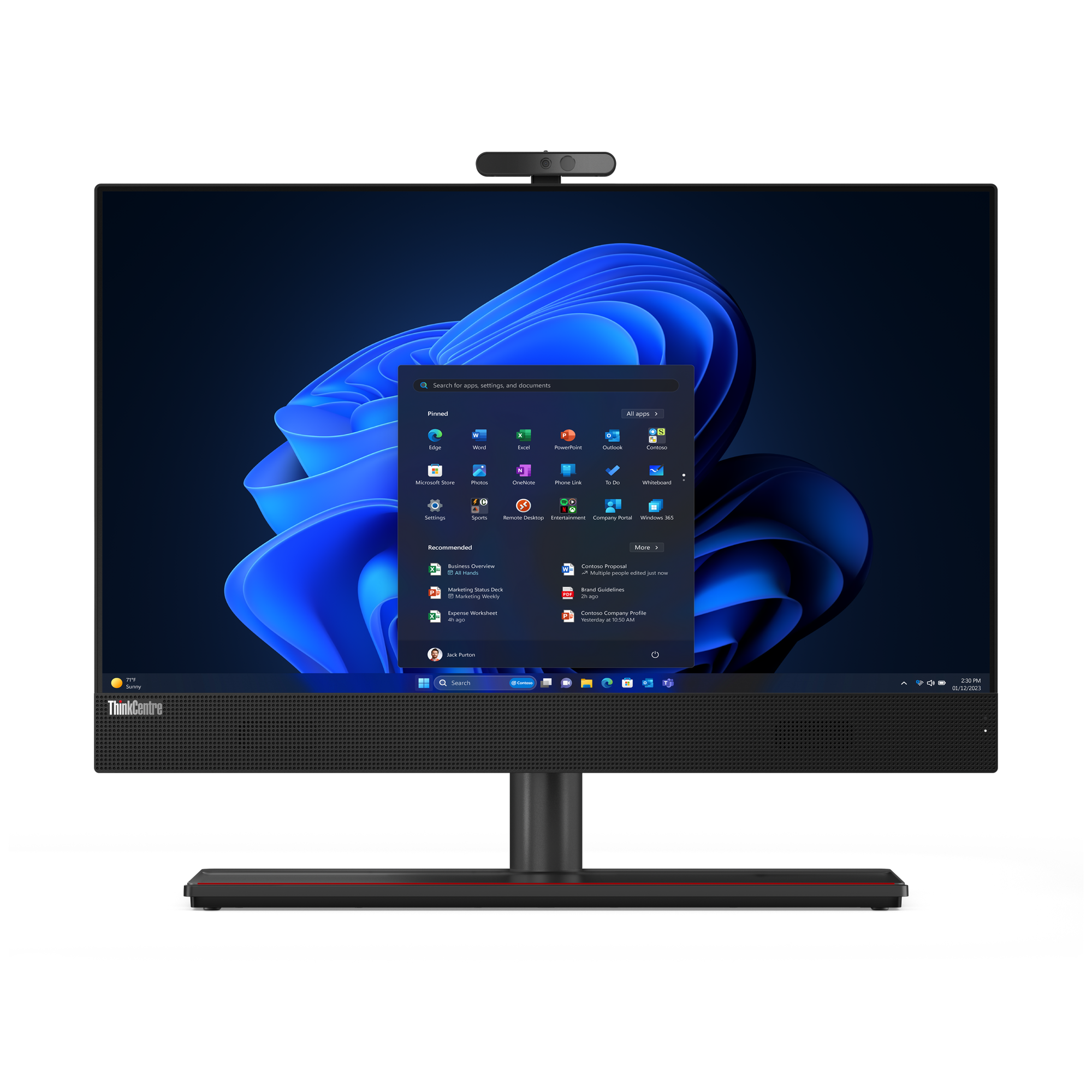 Lenovo ThinkCentre M90a Gen 5 12SH - All-in-One - Core i5 i5-14500/2.6 GHz - vPro Enterprise - RAM 16 GB - SSD 512 GB - TCG Opal Encryption 2, NVMe, Performance - DVD-Writer - UHD Graphics 770