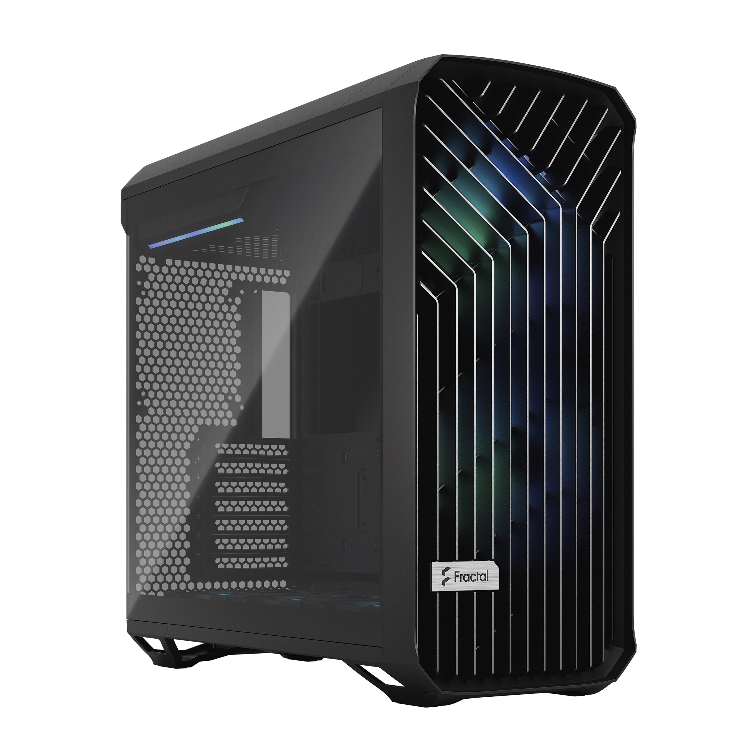 Fractal Design Torrent RGB Black TG Light Tint Gaming Case – High Airflow Mid-Tower PC Chassis with ARGB